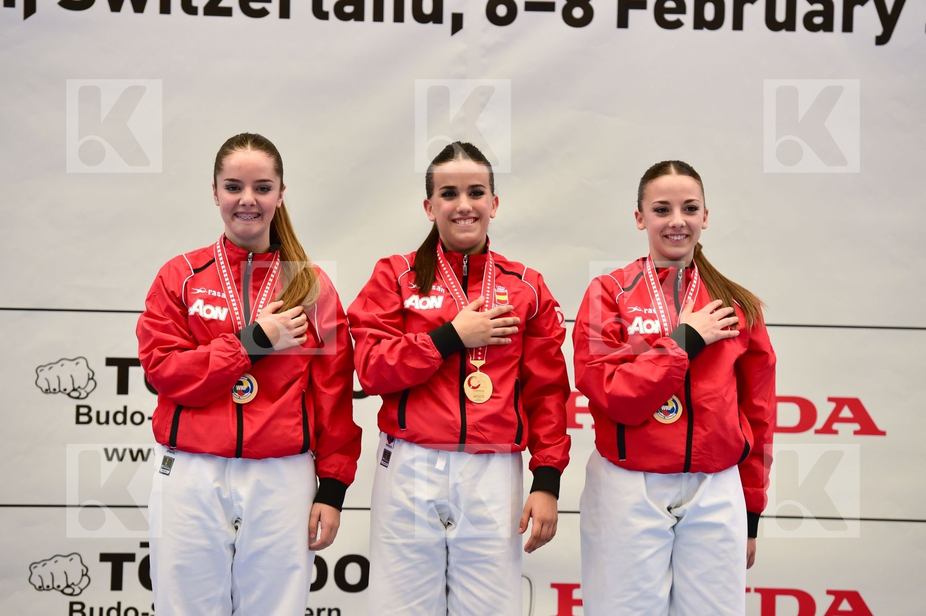 female finals junior kata male spain team