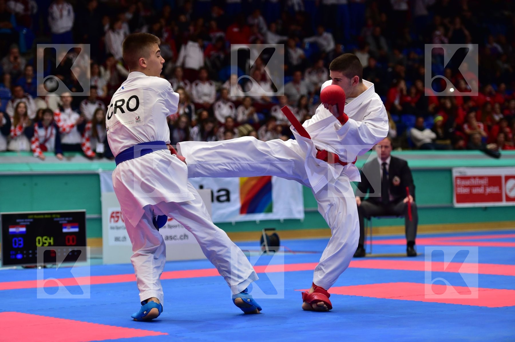 -60kg Arawaza Berak Boran croatia Dzakovic Milos kumite Serbia U