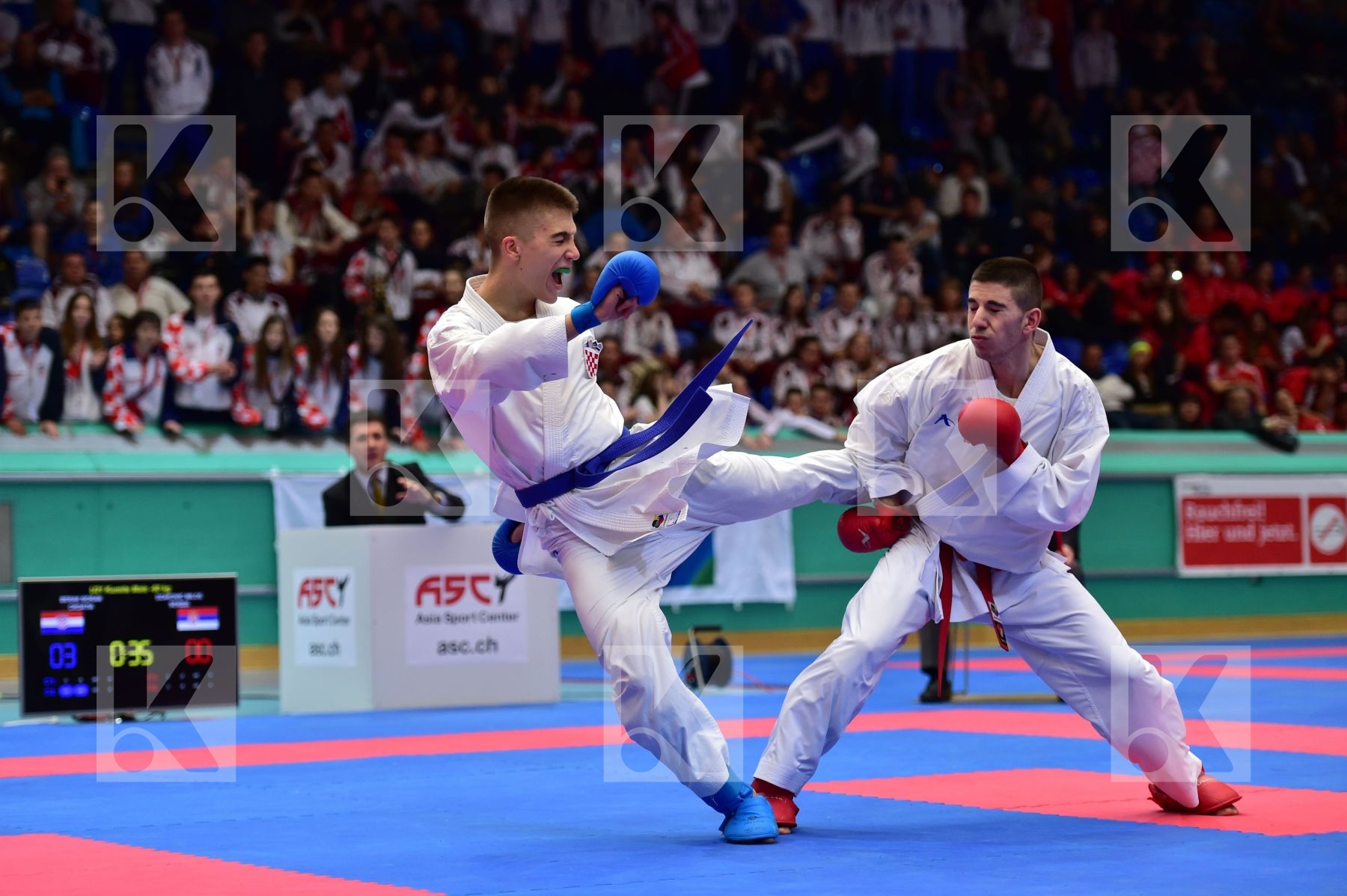 -60kg Arawaza Berak Boran croatia Dzakovic Milos kumite Serbia U