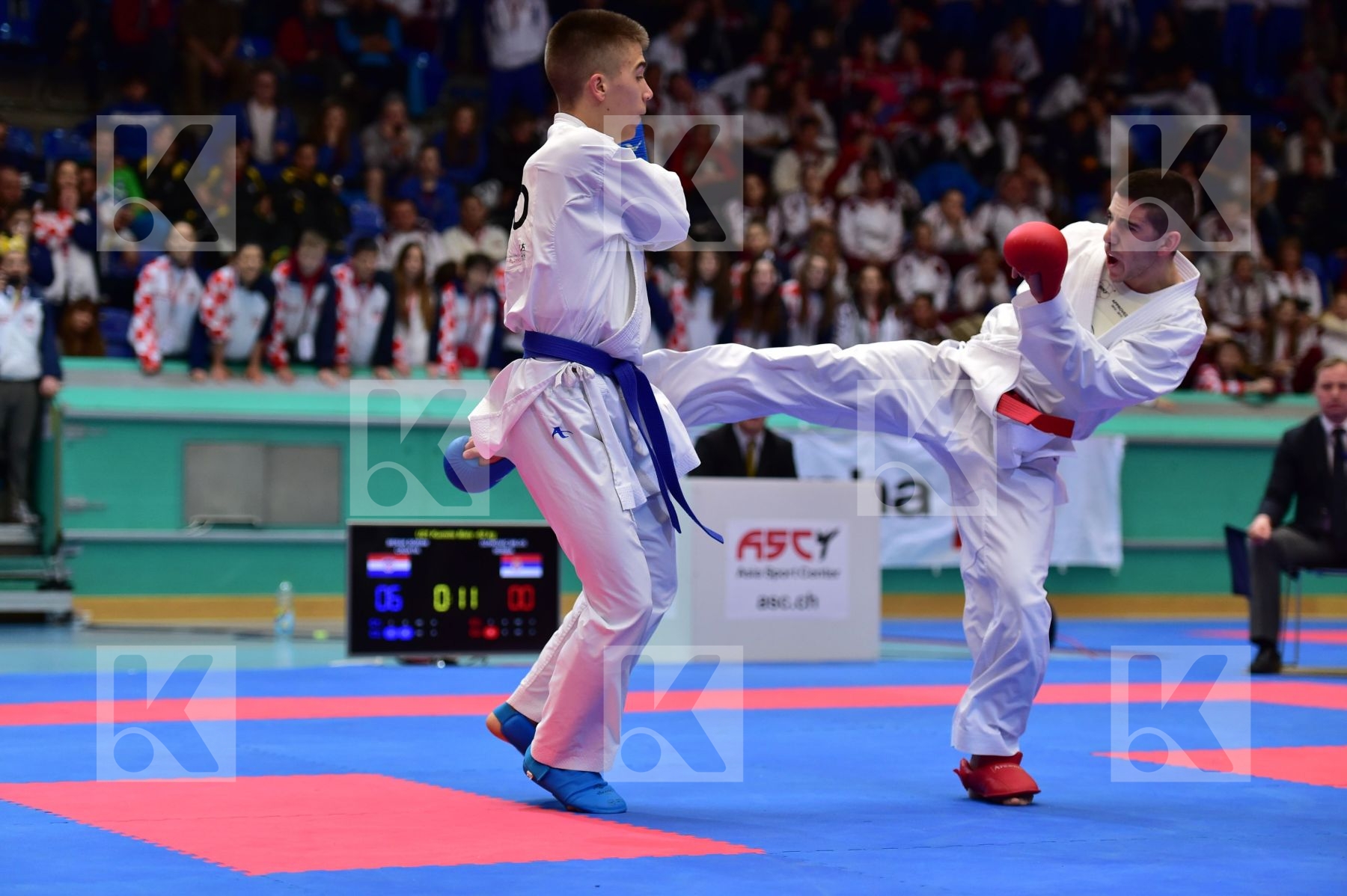 -60kg Arawaza Berak Boran croatia Dzakovic Milos kumite Serbia U