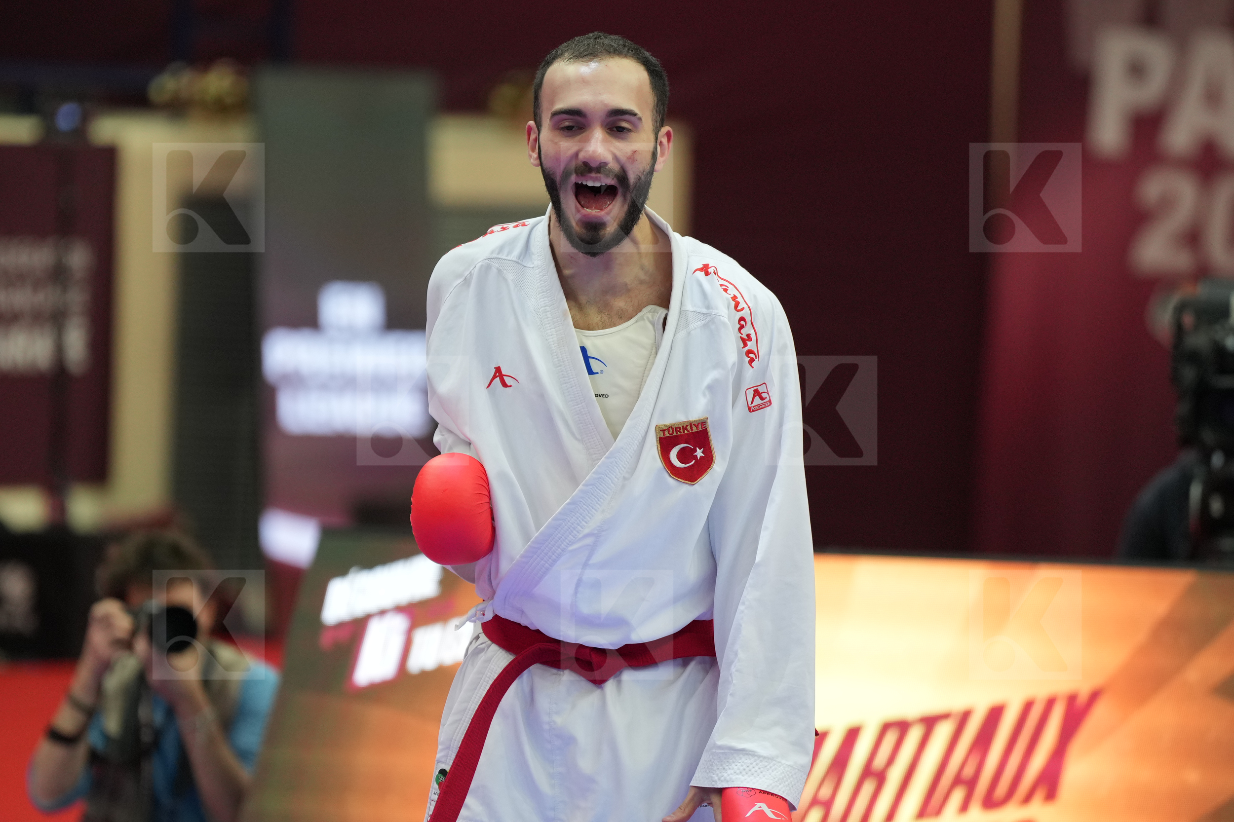 BULUT ENES (TURKEY) vs ABDELAZIZ ABDALLA (EGYPT) in Male Kumite -75 Kg - Final bout