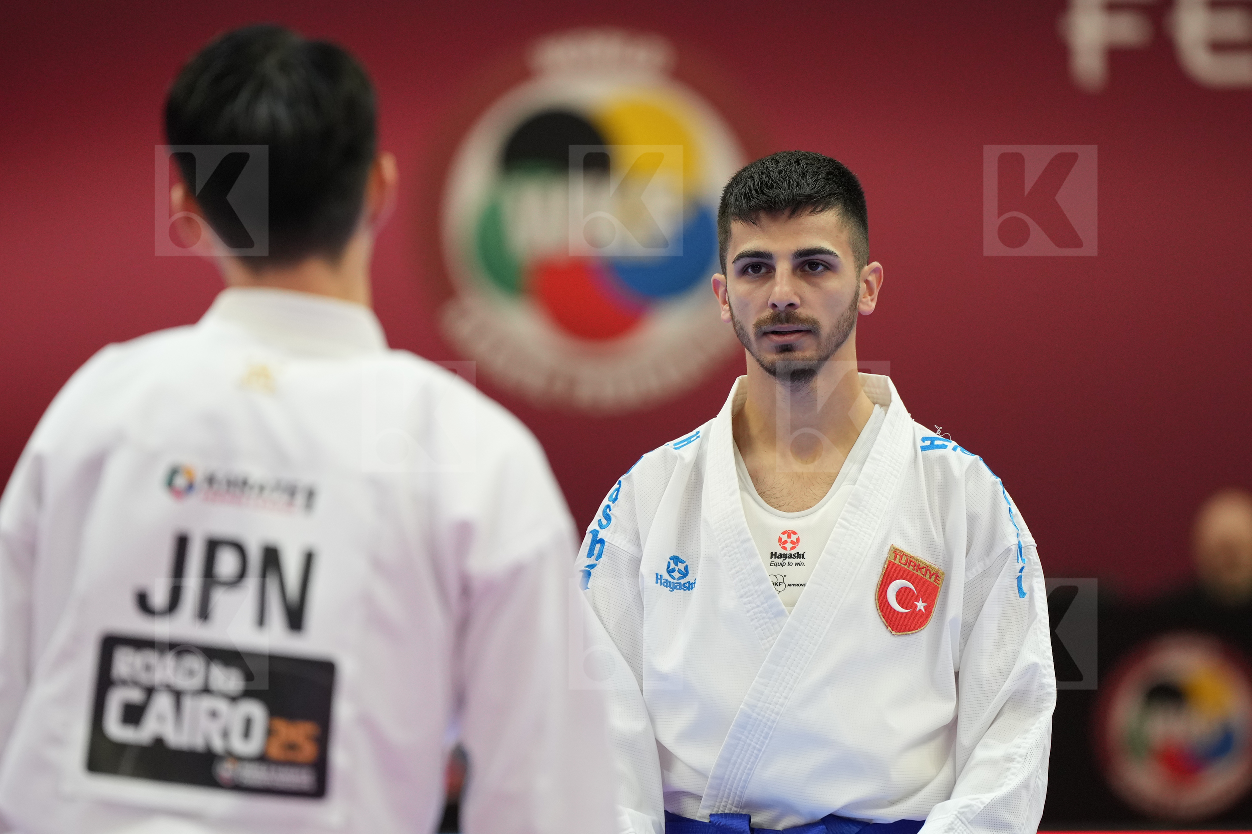 HASHIMOTO HIROMU (JAPAN) vs SAMDAN ERAY (TURKEY) in Male Kumite -60 Kg - Final bout