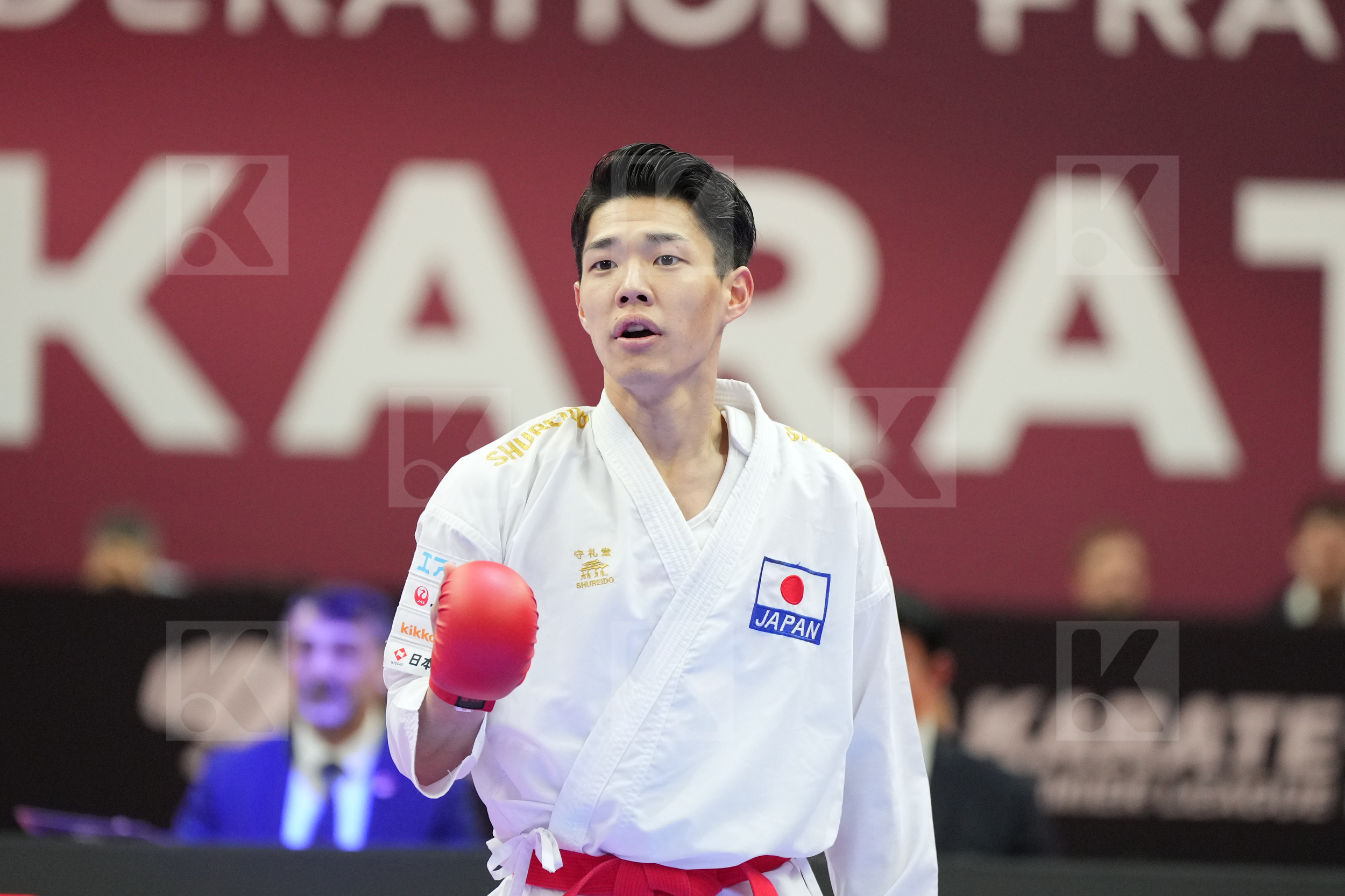 HASHIMOTO HIROMU (JAPAN) vs SAMDAN ERAY (TURKEY) in Male Kumite -60 Kg - Final bout