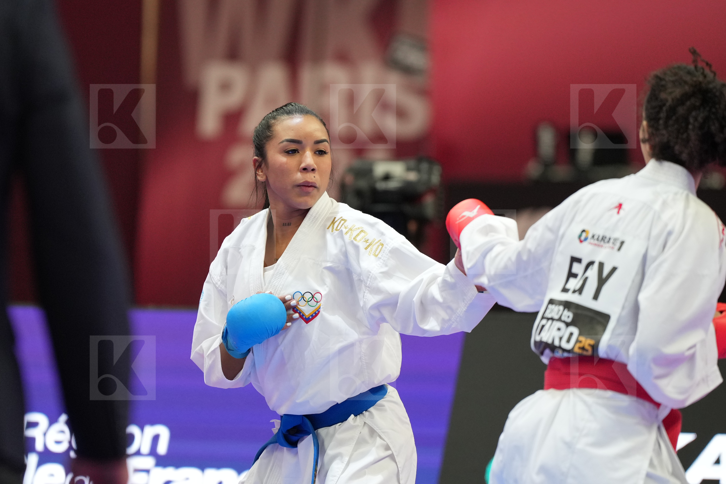 SALAMA REEM AHMED (EGYPT) vs SALAZAR YORGELIS (VENEZUELA) in Female Kumite -50 Kg - Final bout