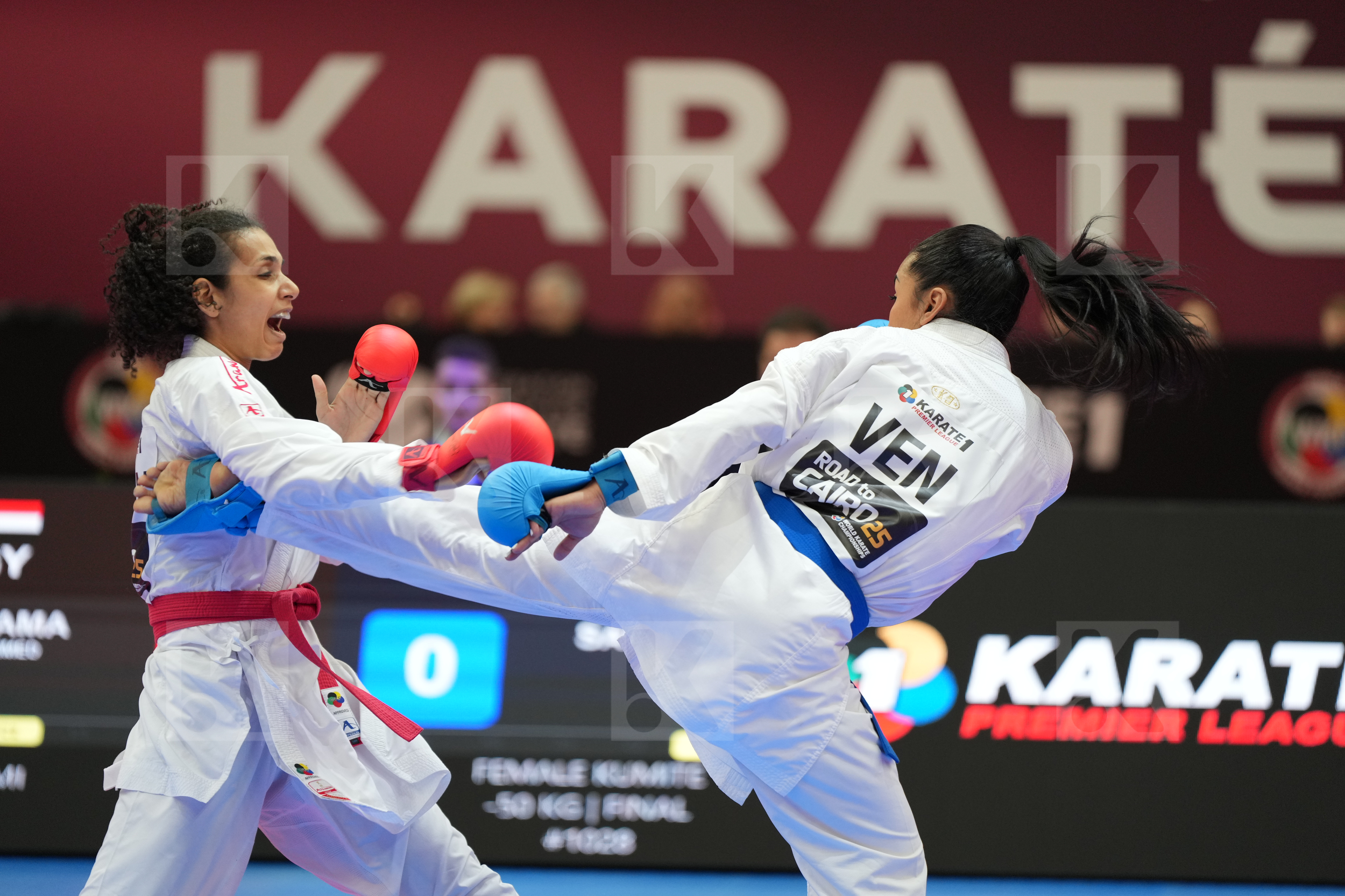 SALAMA REEM AHMED (EGYPT) vs SALAZAR YORGELIS (VENEZUELA) in Female Kumite -50 Kg - Final bout