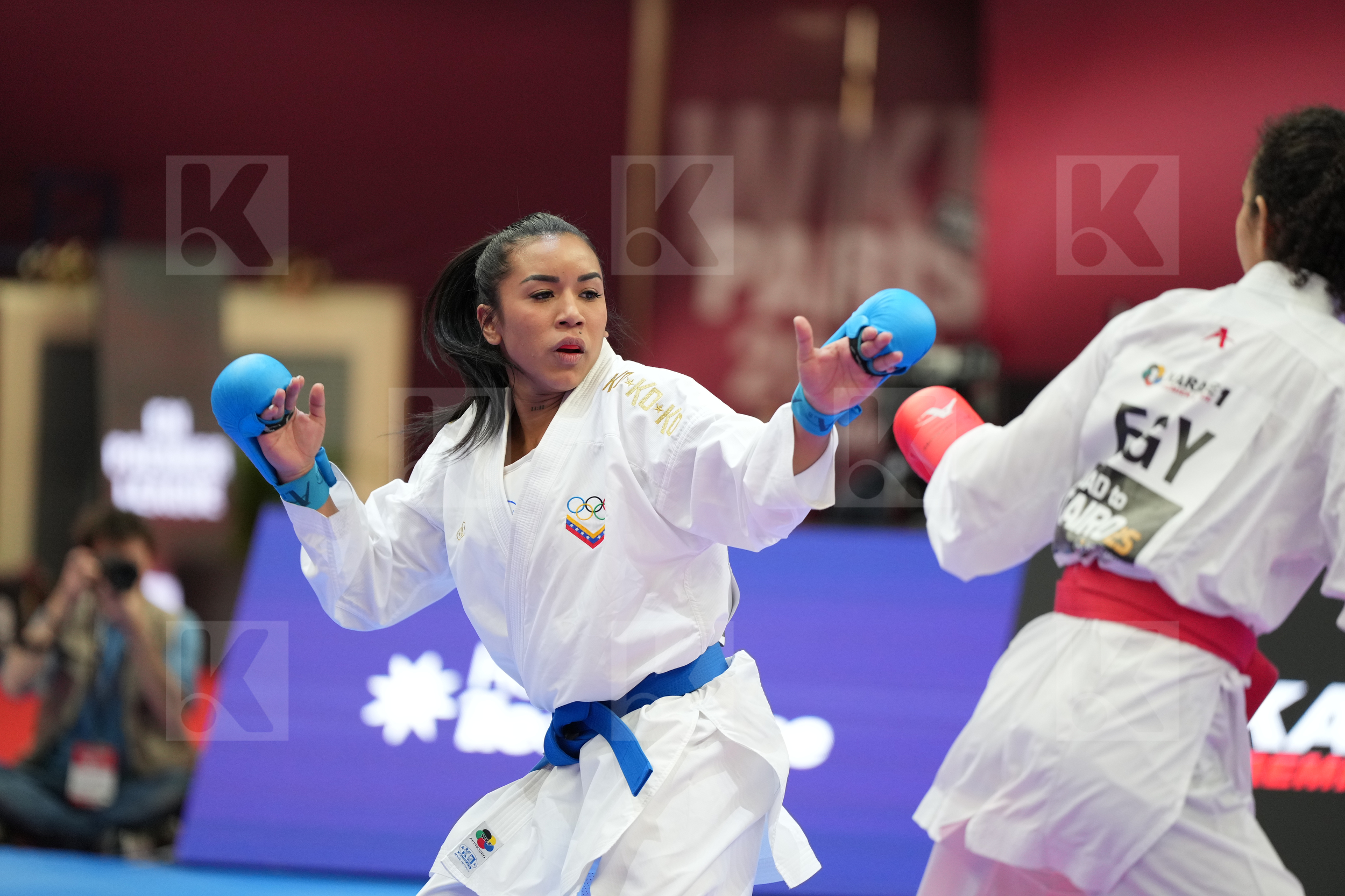 SALAMA REEM AHMED (EGYPT) vs SALAZAR YORGELIS (VENEZUELA) in Female Kumite -50 Kg - Final bout