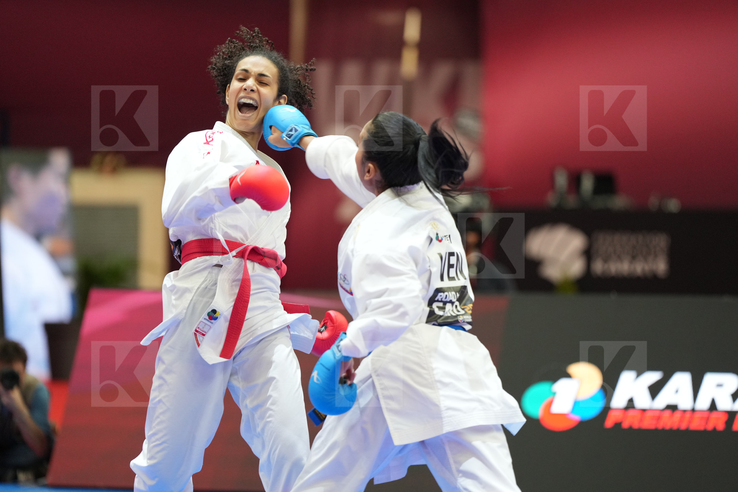 SALAMA REEM AHMED (EGYPT) vs SALAZAR YORGELIS (VENEZUELA) in Female Kumite -50 Kg - Final bout