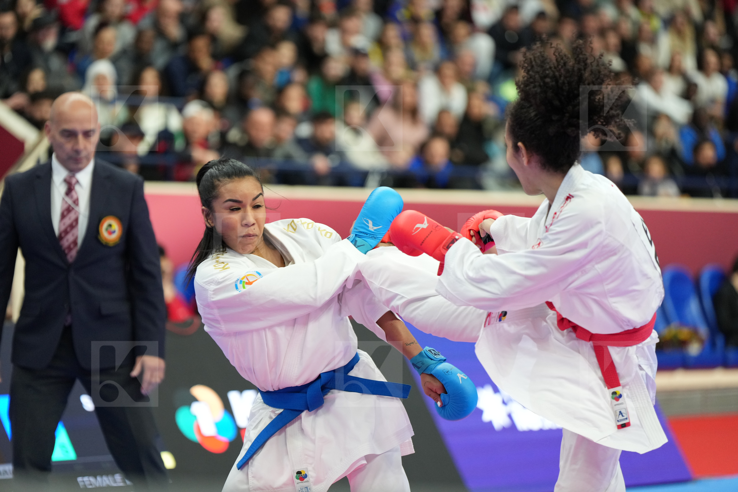 SALAMA REEM AHMED (EGYPT) vs SALAZAR YORGELIS (VENEZUELA) in Female Kumite -50 Kg - Final bout