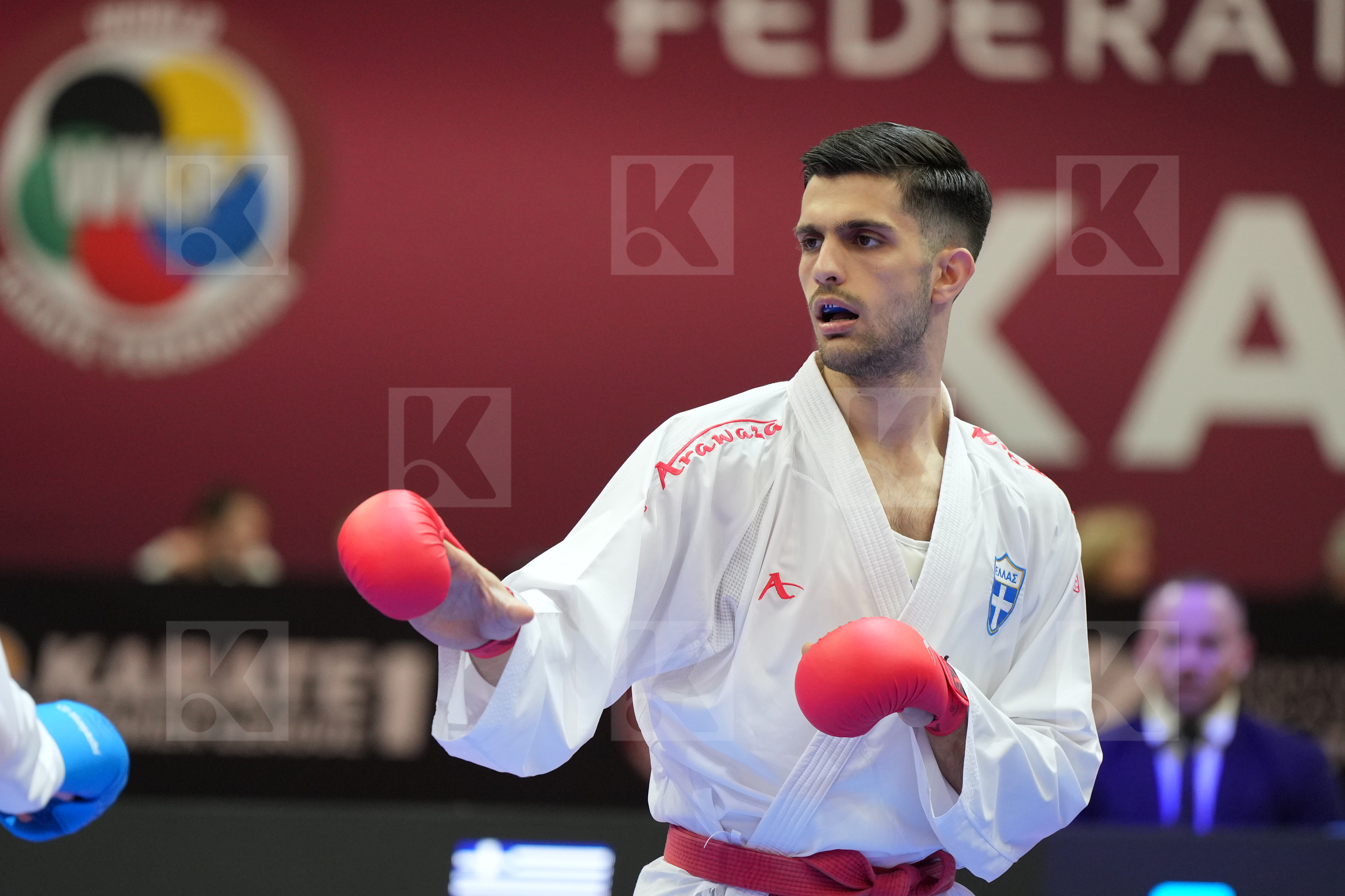 MASTROGIANNIS KONSTANTINOS (GREECE) vs CHOBOTAR VALERII (UKRAINE) in Male Kumite -84 Kg - Final bout