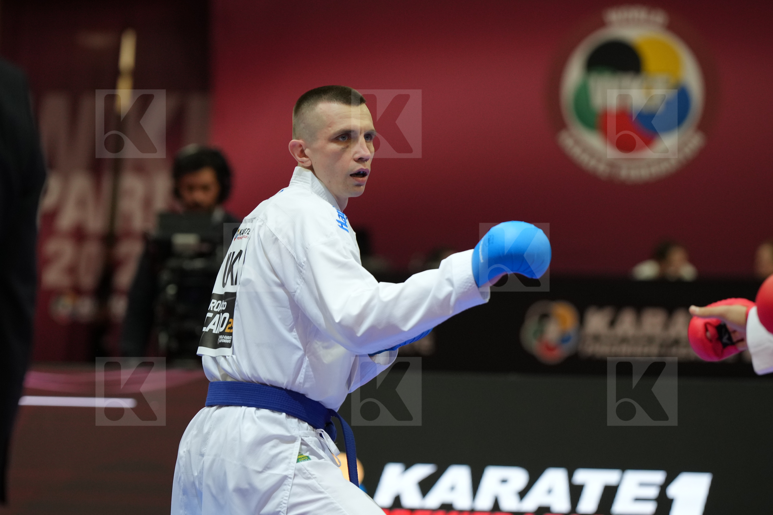 MASTROGIANNIS KONSTANTINOS (GREECE) vs CHOBOTAR VALERII (UKRAINE) in Male Kumite -84 Kg - Final bout