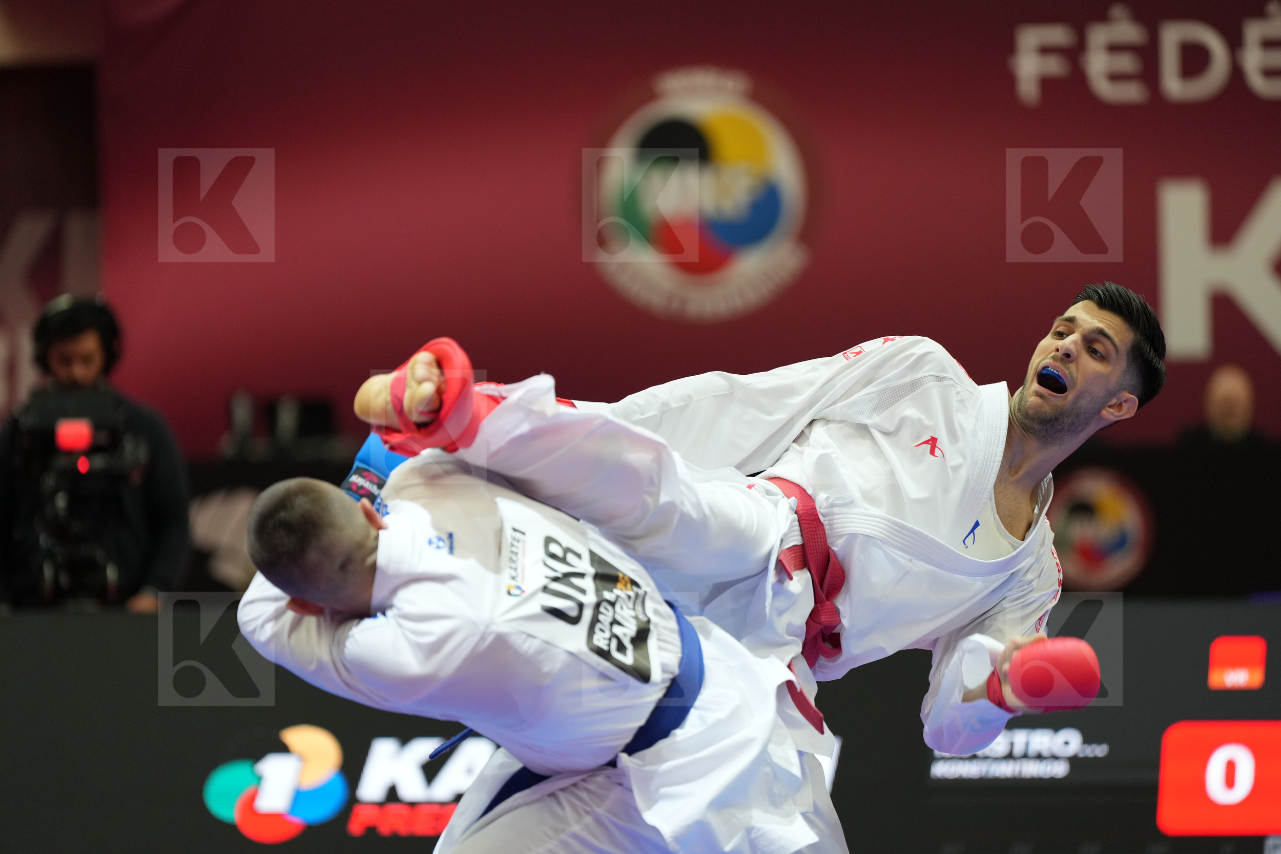 MASTROGIANNIS KONSTANTINOS (GREECE) vs CHOBOTAR VALERII (UKRAINE) in Male Kumite -84 Kg - Final bout