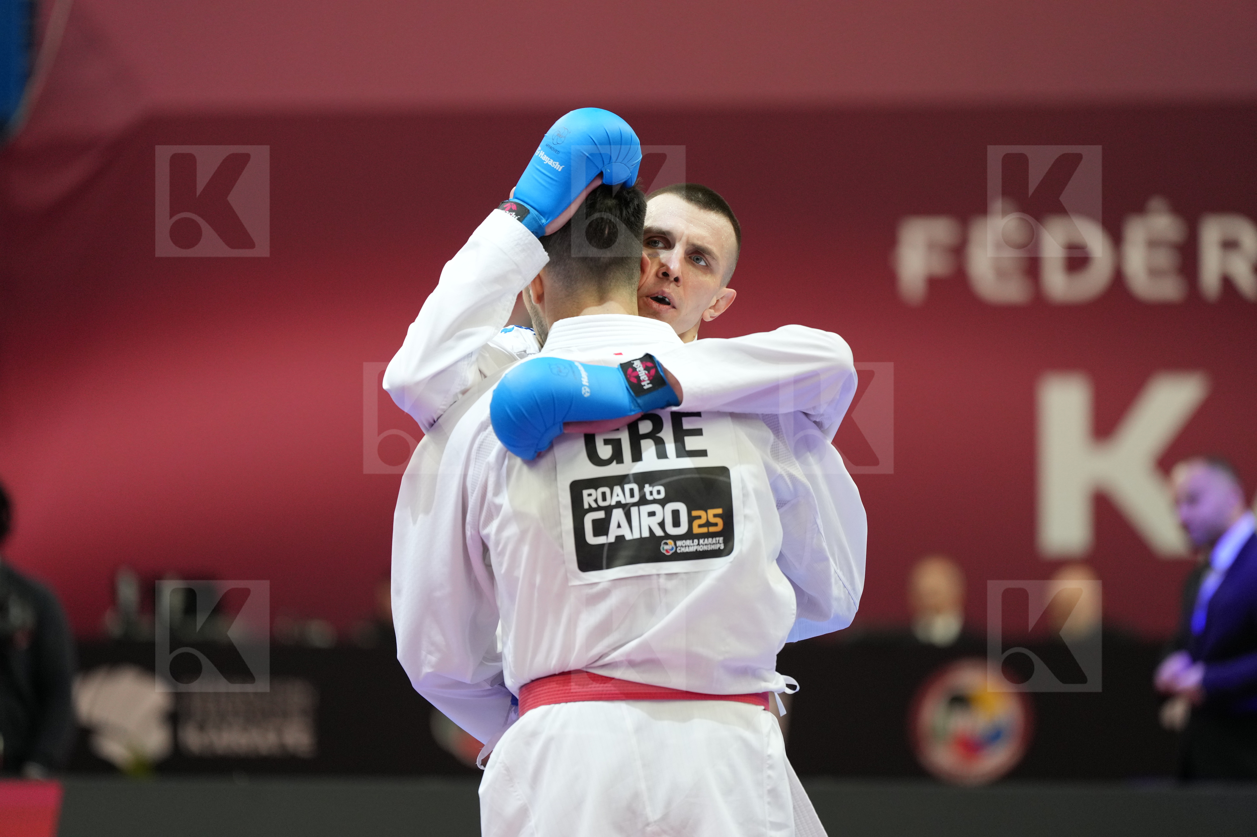 MASTROGIANNIS KONSTANTINOS (GREECE) vs CHOBOTAR VALERII (UKRAINE) in Male Kumite -84 Kg - Final bout