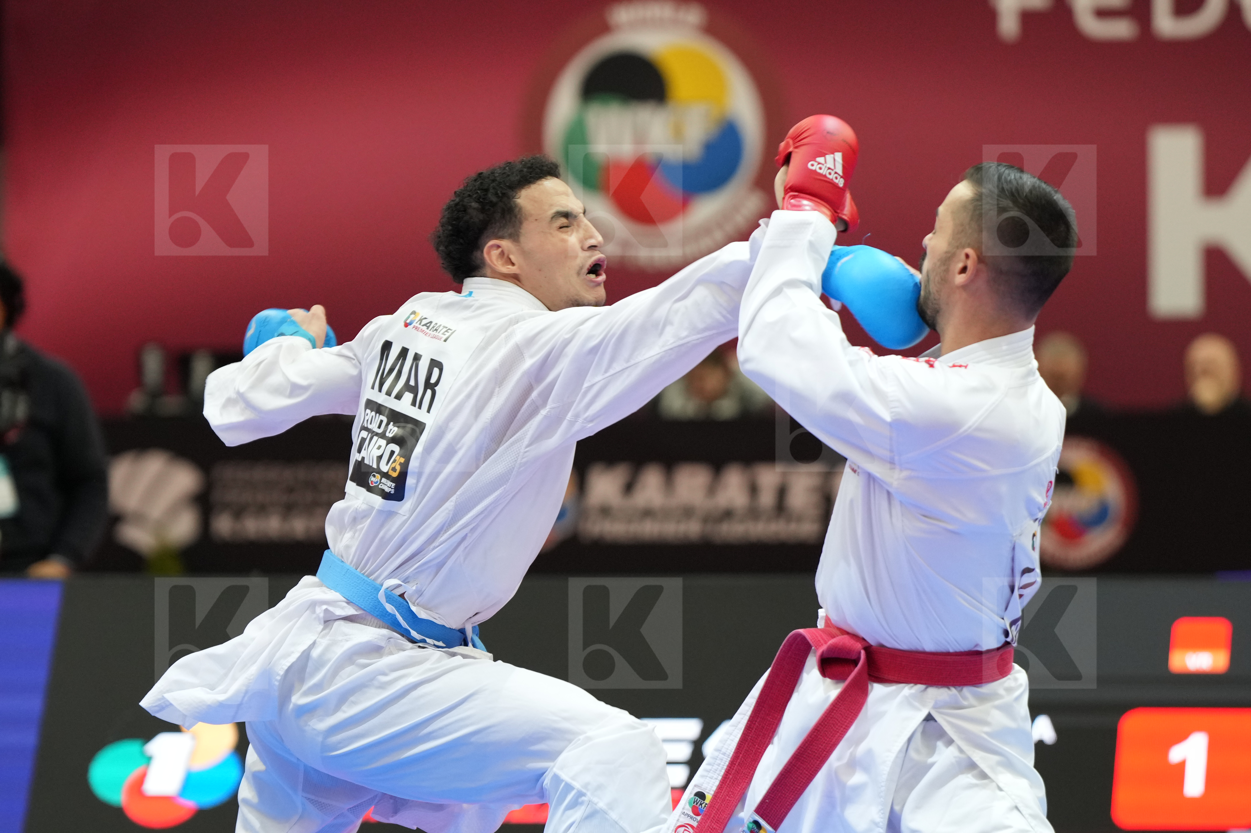 MARESCA LUCA (ITALY) vs OUBAYA SAID (MOROCCO) in Male Kumite -67 Kg - Final bout