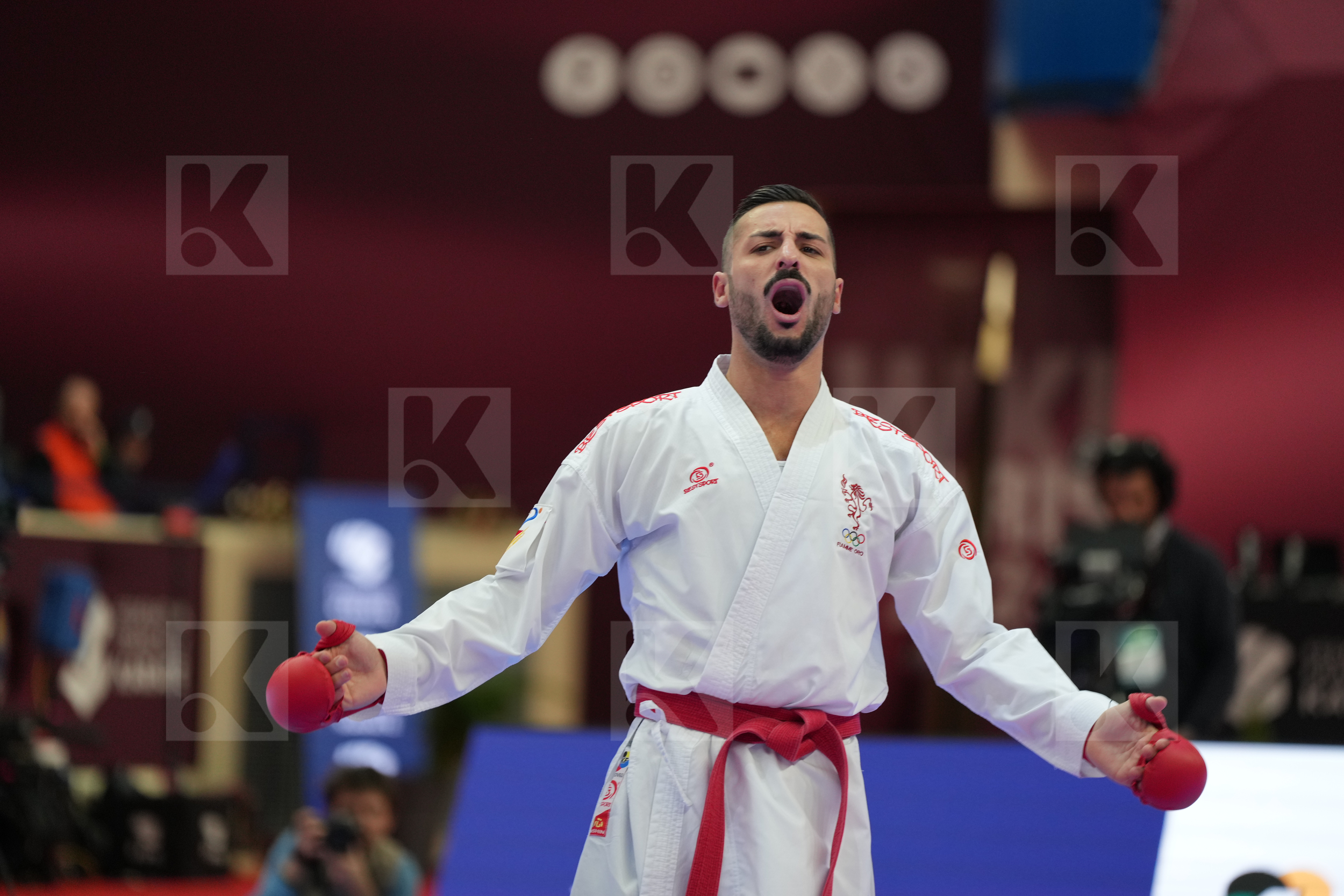 MARESCA LUCA (ITALY) vs OUBAYA SAID (MOROCCO) in Male Kumite -67 Kg - Final bout