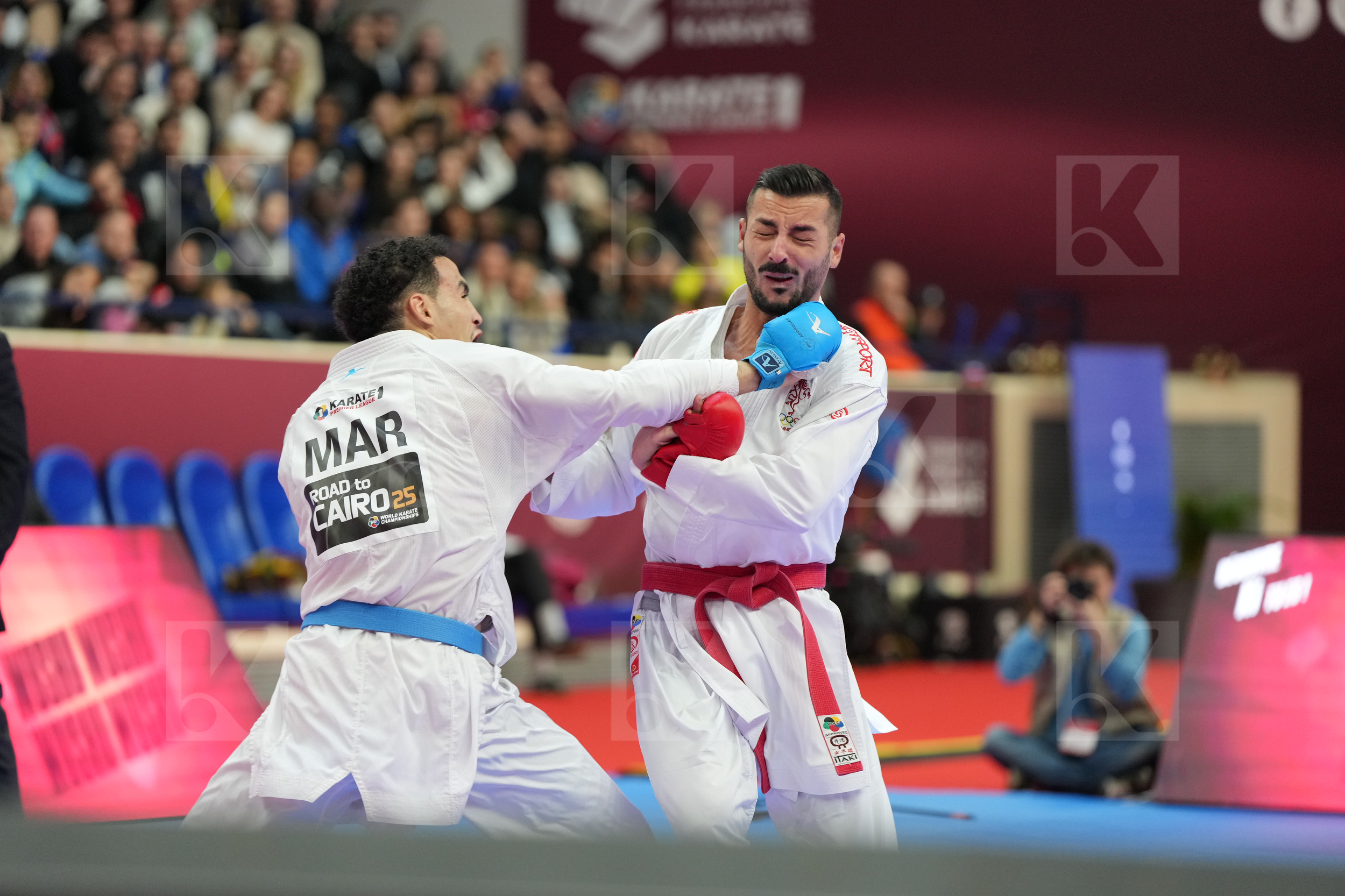 MARESCA LUCA (ITALY) vs OUBAYA SAID (MOROCCO) in Male Kumite -67 Kg - Final bout