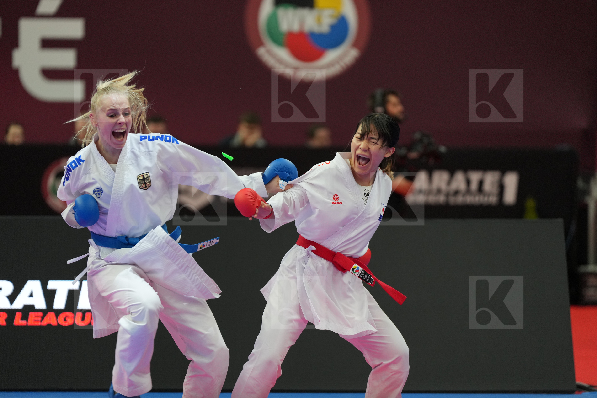 SHIMA AIRI (JAPAN) vs BITSCH MIA (GERMANY) in Female Kumite -55 Kg - Final bout