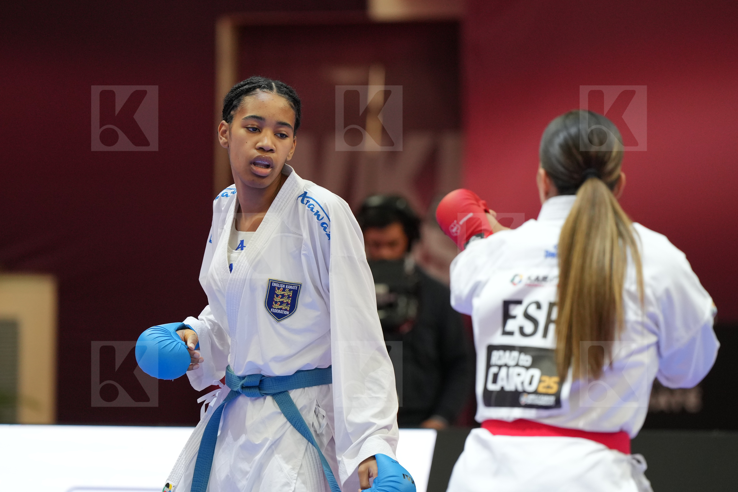 TORRES GARCIA MARIA (SPAIN) vs WALTERS ROCHELLE (ENGLAND) in Female Kumite 68+ Kg - Final bout