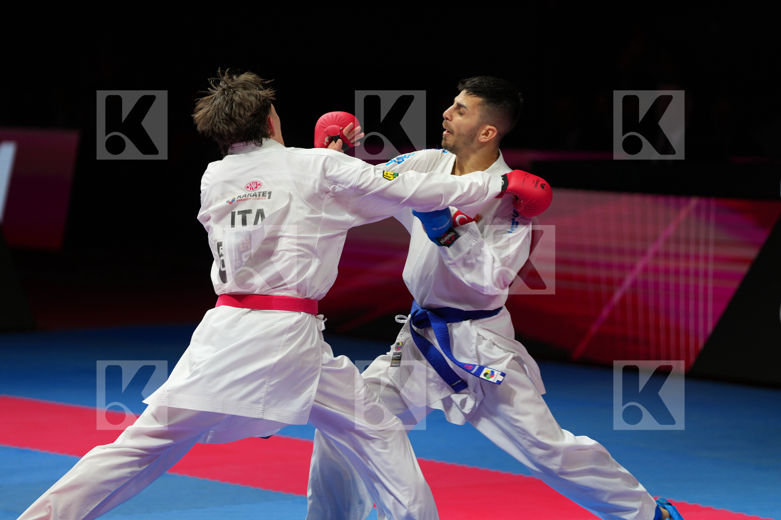 SABATINO CHRISTIAN (ITALY) vs SAMDAN ERAY (TURKIYE) in Male Kumite -60 Kg - Bronze Bout