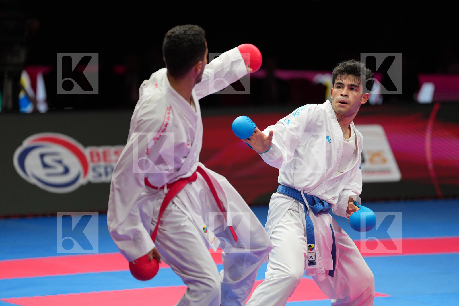 ALY ZYAD (EGYPT) vs  SAVADOV FARID (AZERBAIJAN) in Male Kumite -60 Kg - Bronze Bout