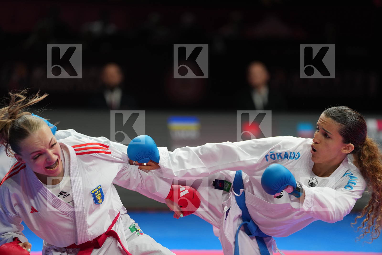 PALASHEVSKA YULIIA (UKRAINE) vs BOUDERBANE SOPHIA (FRANCE) in Female Kumite -50 Kg - Bronze Bout
