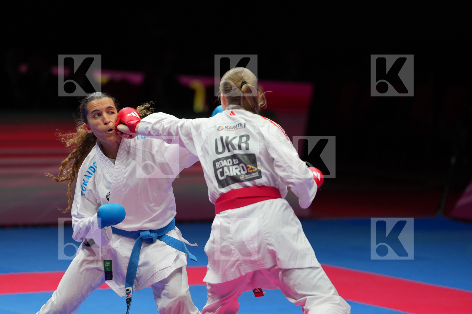PALASHEVSKA YULIIA (UKRAINE) vs BOUDERBANE SOPHIA (FRANCE) in Female Kumite -50 Kg - Bronze Bout