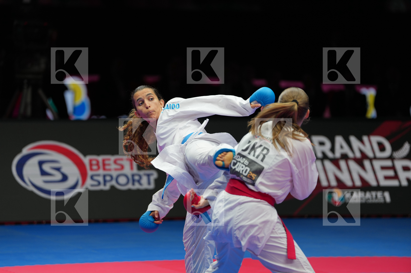 PALASHEVSKA YULIIA (UKRAINE) vs BOUDERBANE SOPHIA (FRANCE) in Female Kumite -50 Kg - Bronze Bout