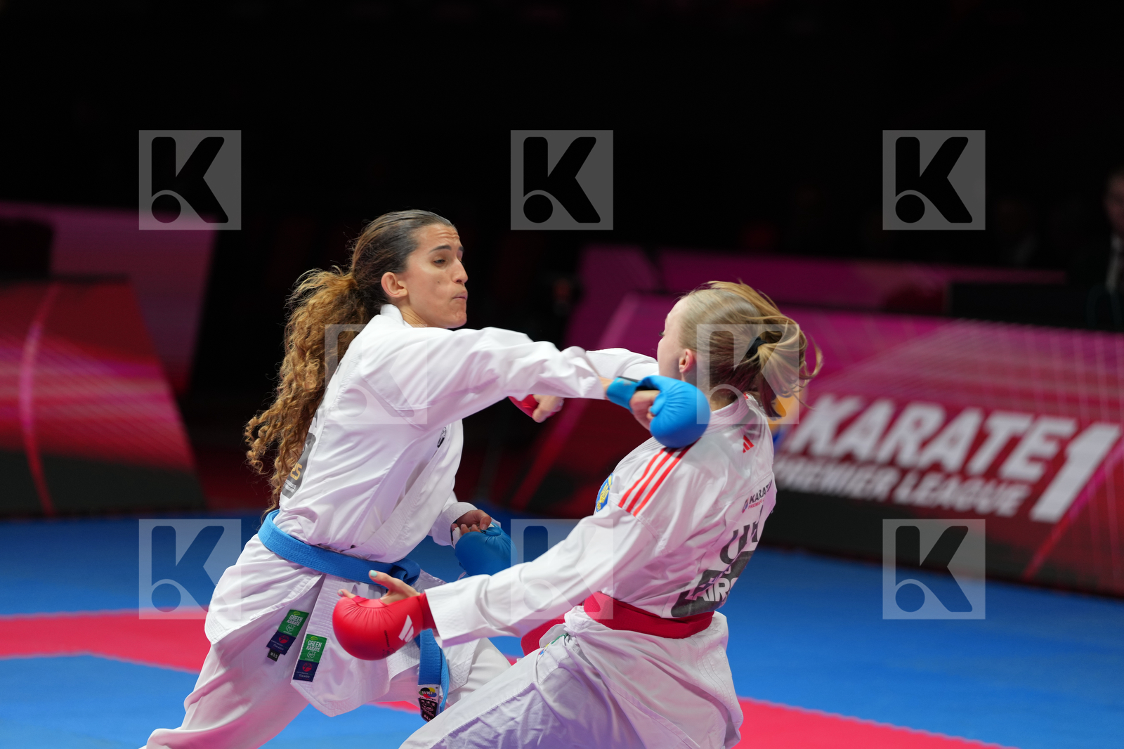 PALASHEVSKA YULIIA (UKRAINE) vs BOUDERBANE SOPHIA (FRANCE) in Female Kumite -50 Kg - Bronze Bout