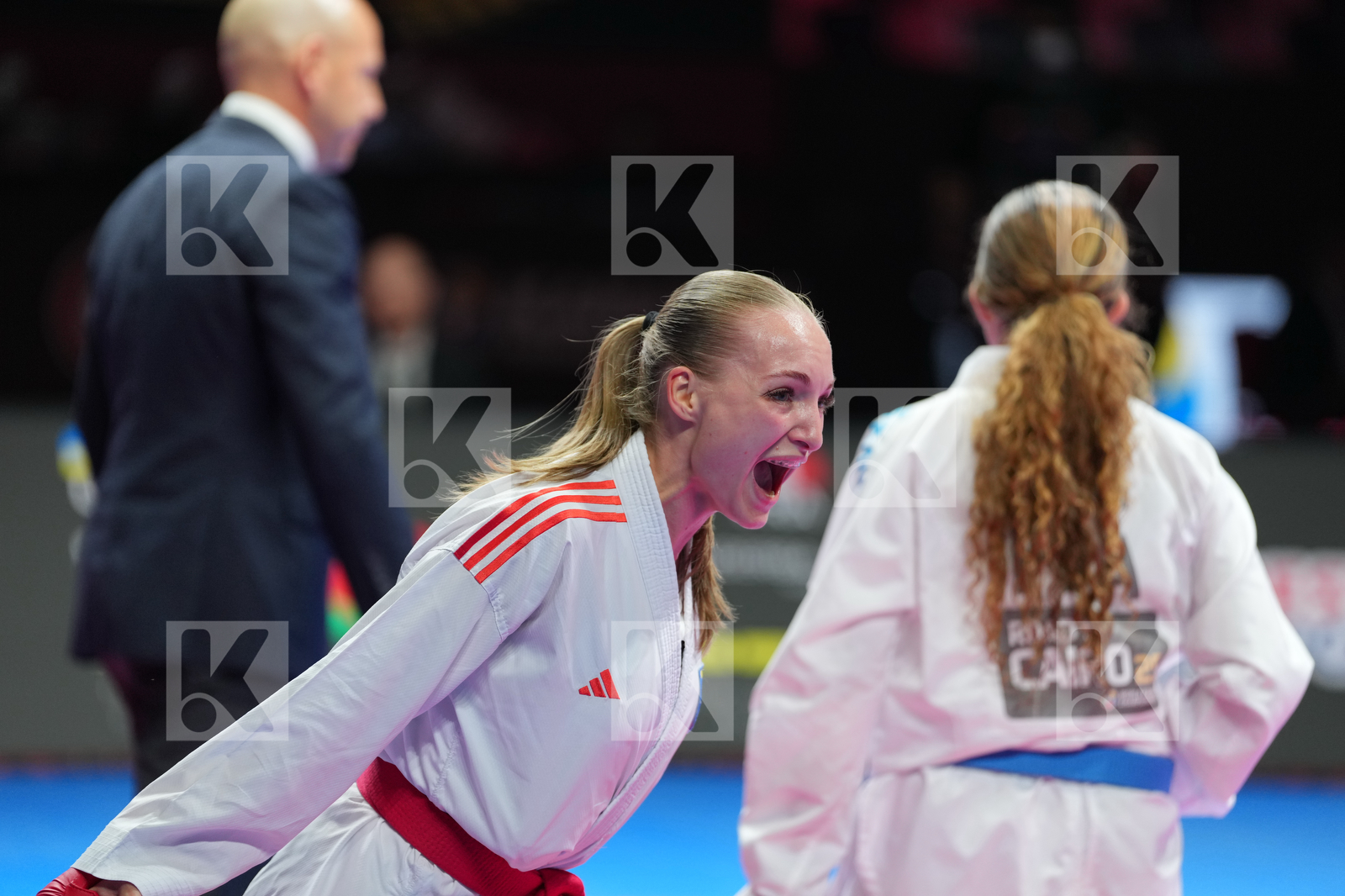 PALASHEVSKA YULIIA (UKRAINE) vs BOUDERBANE SOPHIA (FRANCE) in Female Kumite -50 Kg - Bronze Bout