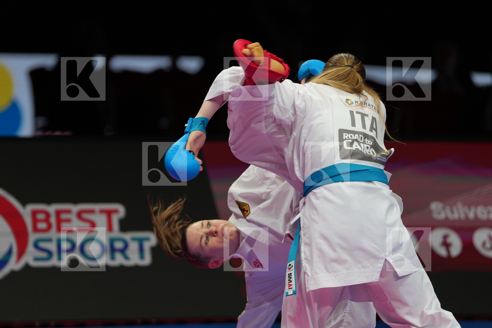 HUBRICH SHARA (GERMANY) vs  BIFULCO ASIA (ITALY) in Female Kumite -50 Kg - Bronze Bout