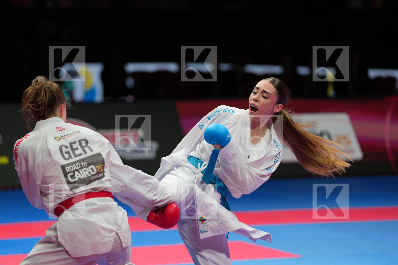 HUBRICH SHARA (GERMANY) vs  BIFULCO ASIA (ITALY) in Female Kumite -50 Kg - Bronze Bout