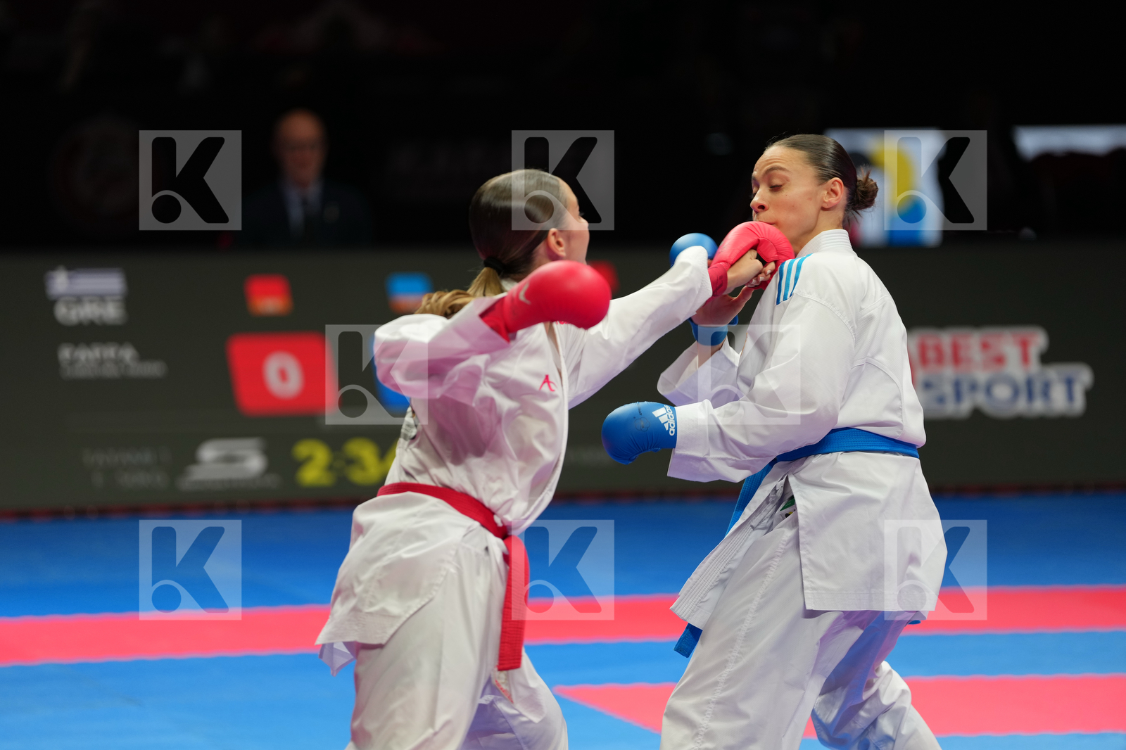 PAPPA CHRISTINA TRIADA (GREECE) vs PERFETTO ERMINIA (ITALY) in Female Kumite -50 Kg - Final Bout