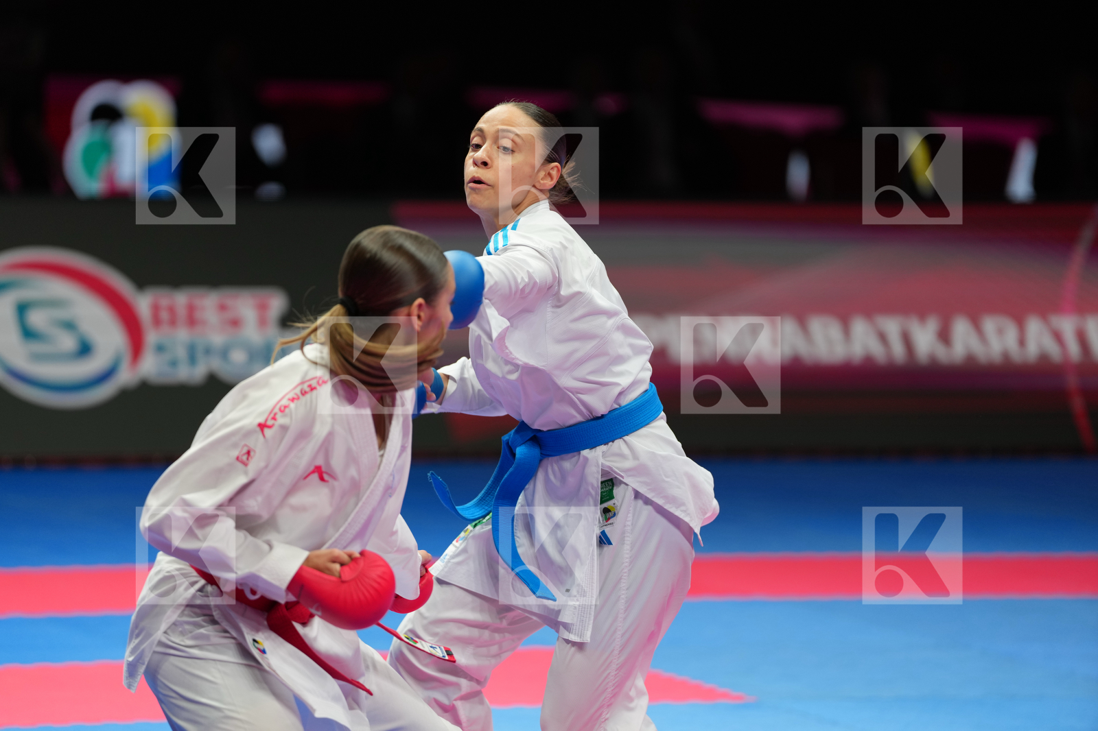 PAPPA CHRISTINA TRIADA (GREECE) vs PERFETTO ERMINIA (ITALY) in Female Kumite -50 Kg - Final Bout
