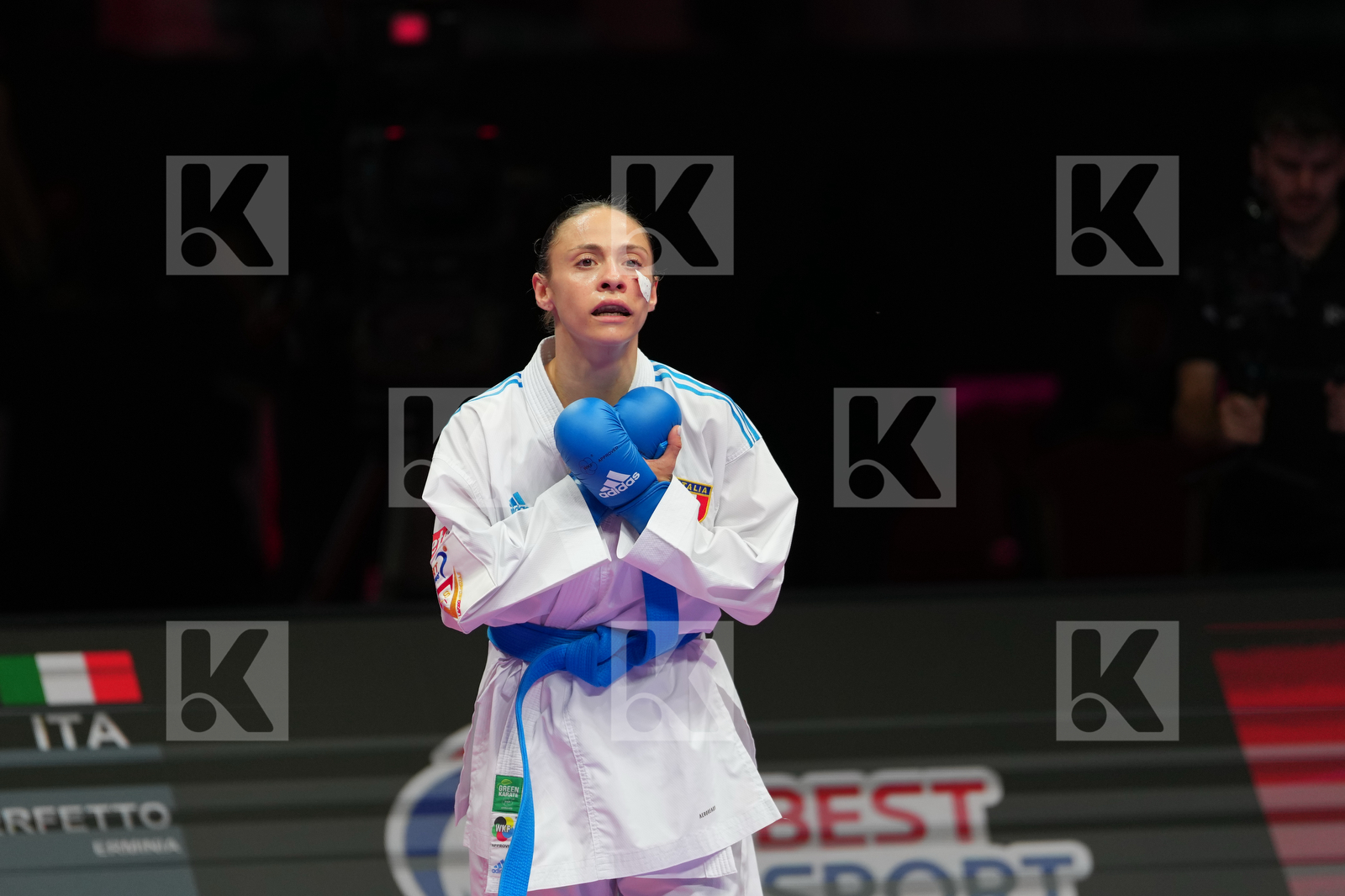 PAPPA CHRISTINA TRIADA (GREECE) vs PERFETTO ERMINIA (ITALY) in Female Kumite -50 Kg - Final Bout