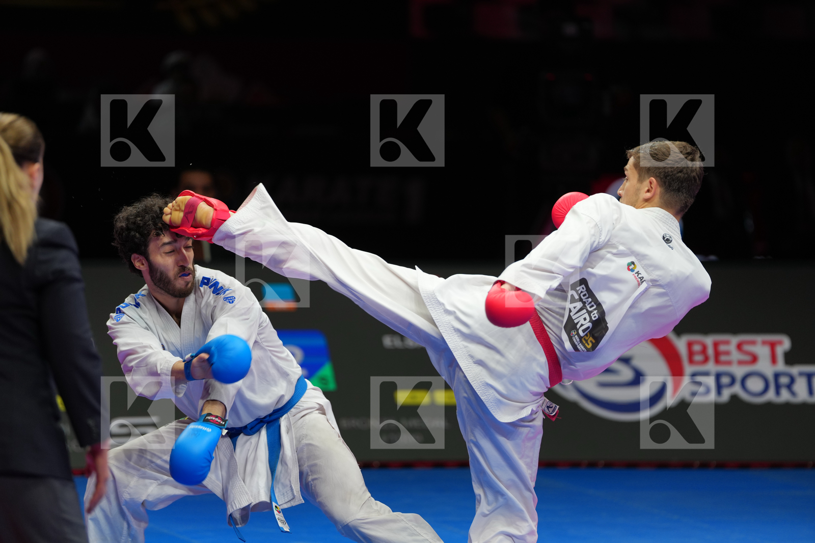 MAMMADLI HUSEYN (AZERBAIJAN) vs ELSAWY ALI (EGYPT) in Male Kumite -67 Kg - Bronze Bout