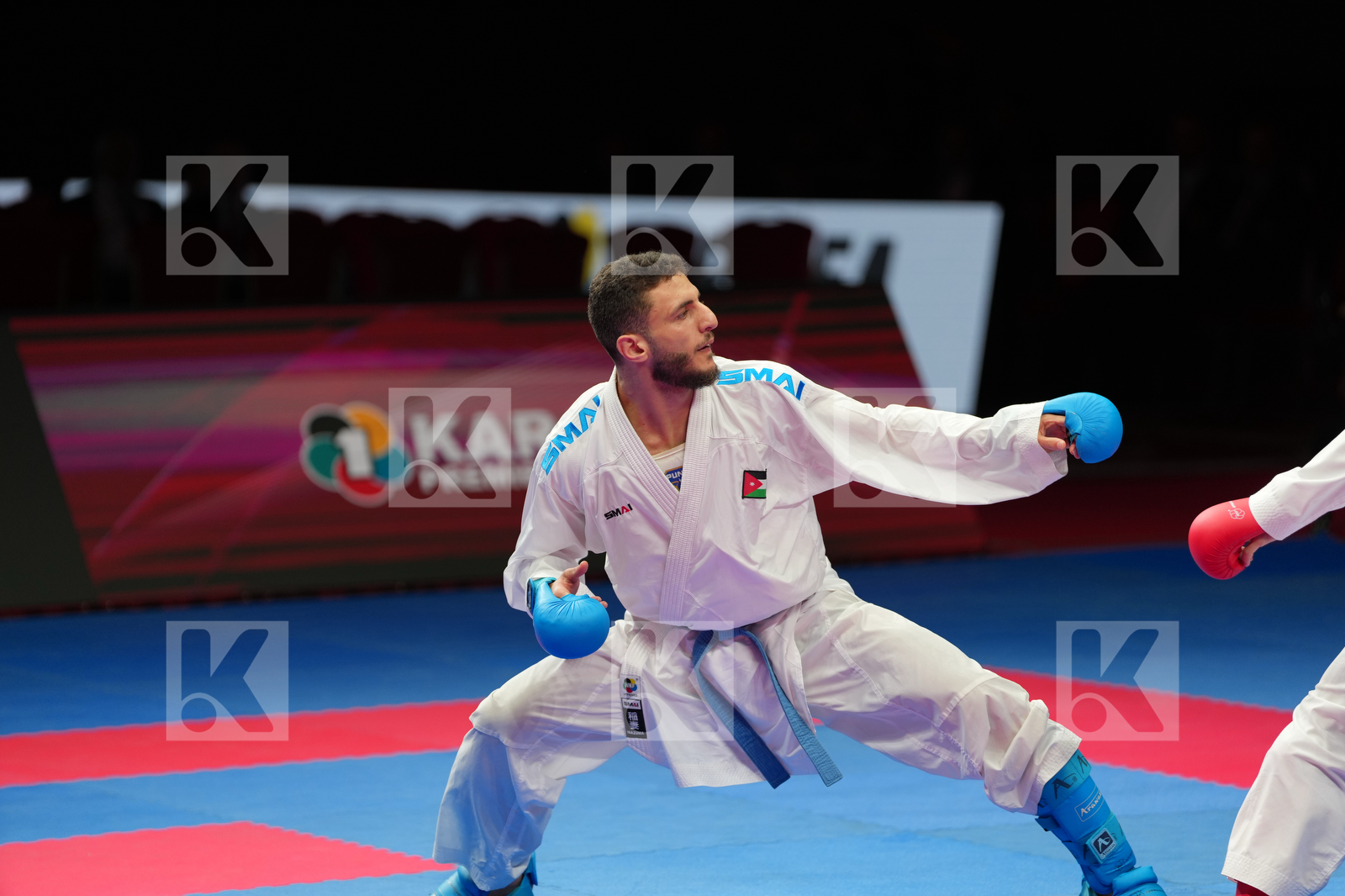 KOZAKI YUGO (JAPAN) vs GHAITH AFEEF (JORDAN) in Male Kumite -67 Kg - Final Bout