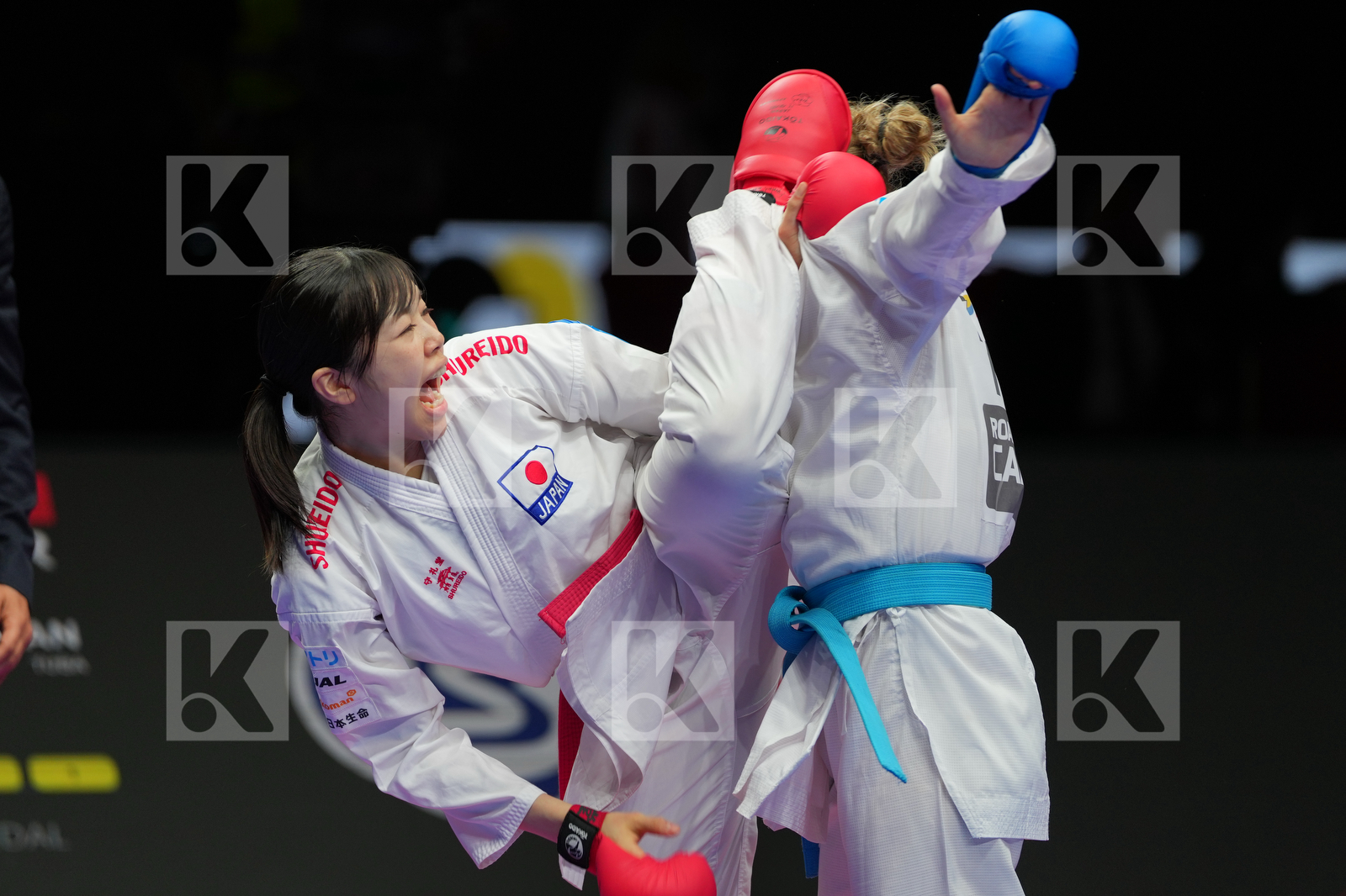 HARADA AKARI (JAPAN) vs YAKAN TUBA (TURKIYE) in Female Kumite -55 Kg - Bronze Bout