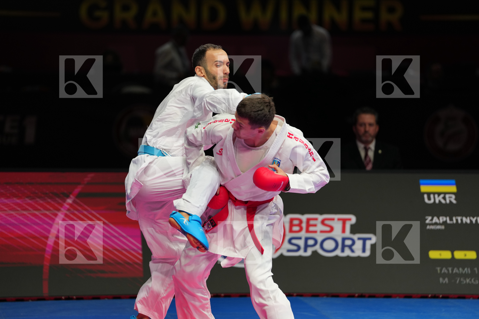 ZAPLITNYI ANDRII (UKRAINE) vs BULUT ENES (TURKIYE) in Male Kumite -75 Kg - Bronze Bout
