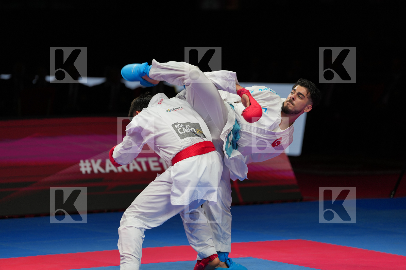 SULEYMANOV RASHID (AZERBAIJAN) vs YURUR OMER_FARUK (TURKIYE) in Male Kumite -75 Kg - Bronze Bout