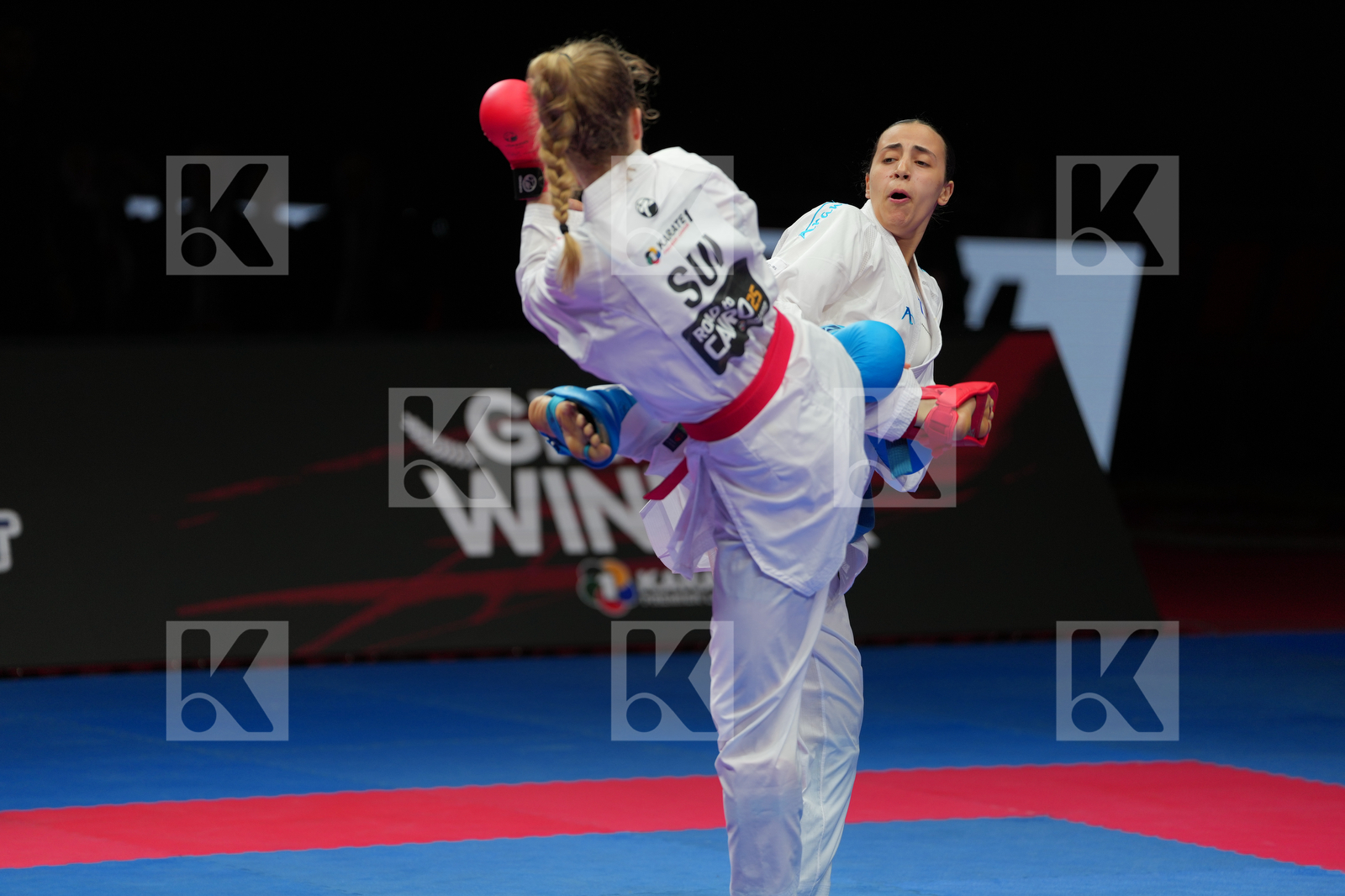 RADJENOVIC NINA (SWITZERLAND) vs ALY NOURSIN (EGYPT) in Female Kumite -61 Kg - Bronze Bout