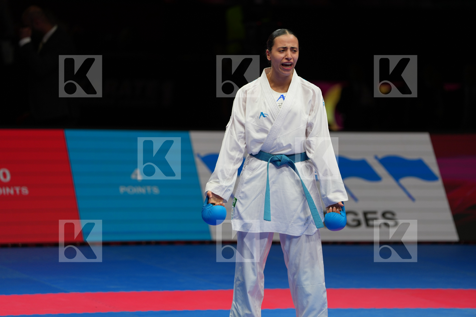 RADJENOVIC NINA (SWITZERLAND) vs ALY NOURSIN (EGYPT) in Female Kumite -61 Kg - Bronze Bout