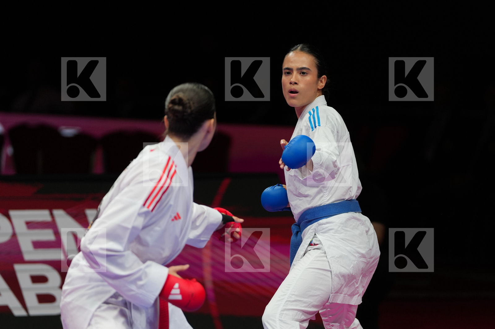 SEMENENKO ANASTASIIA (GERMANY) vs RODRIGUES BARBARA (BRAZIL) in Female Kumite -61 Kg - Final Bout