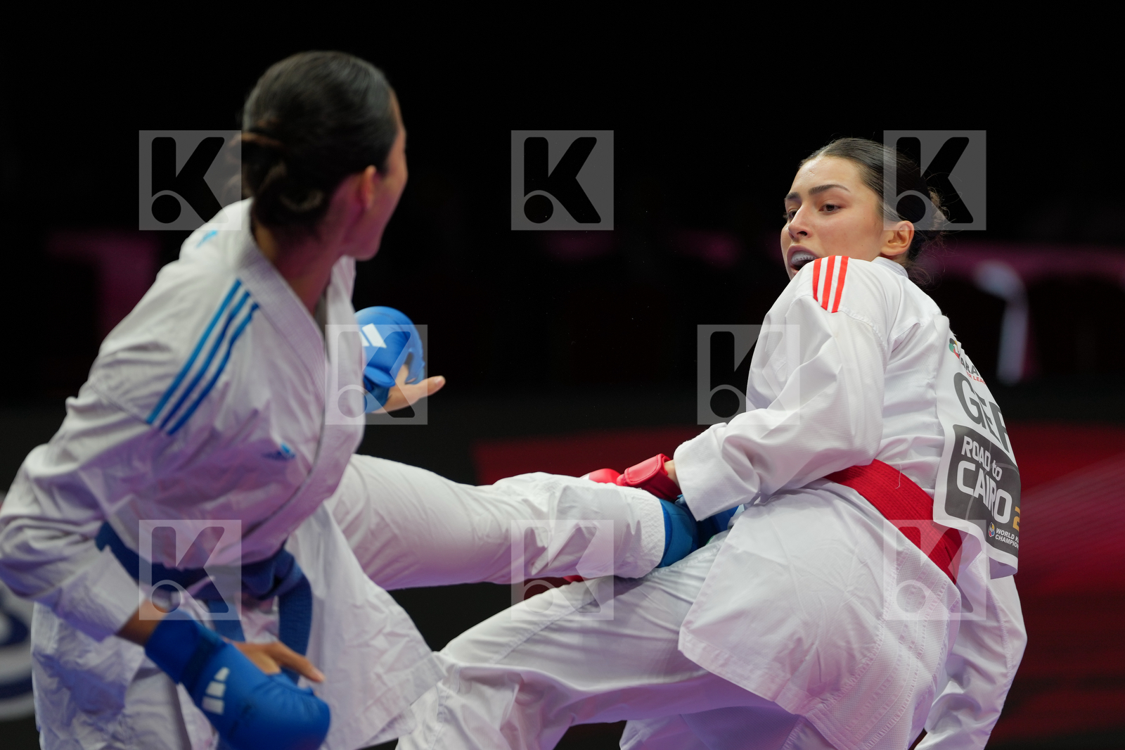 SEMENENKO ANASTASIIA (GERMANY) vs RODRIGUES BARBARA (BRAZIL) in Female Kumite -61 Kg - Final Bout