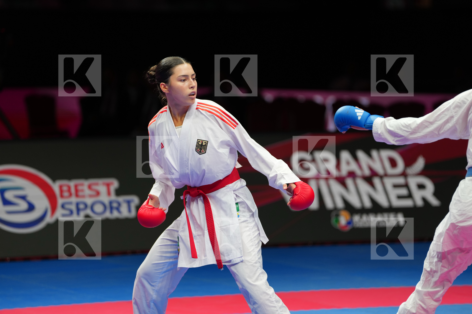 SEMENENKO ANASTASIIA (GERMANY) vs RODRIGUES BARBARA (BRAZIL) in Female Kumite -61 Kg - Final Bout