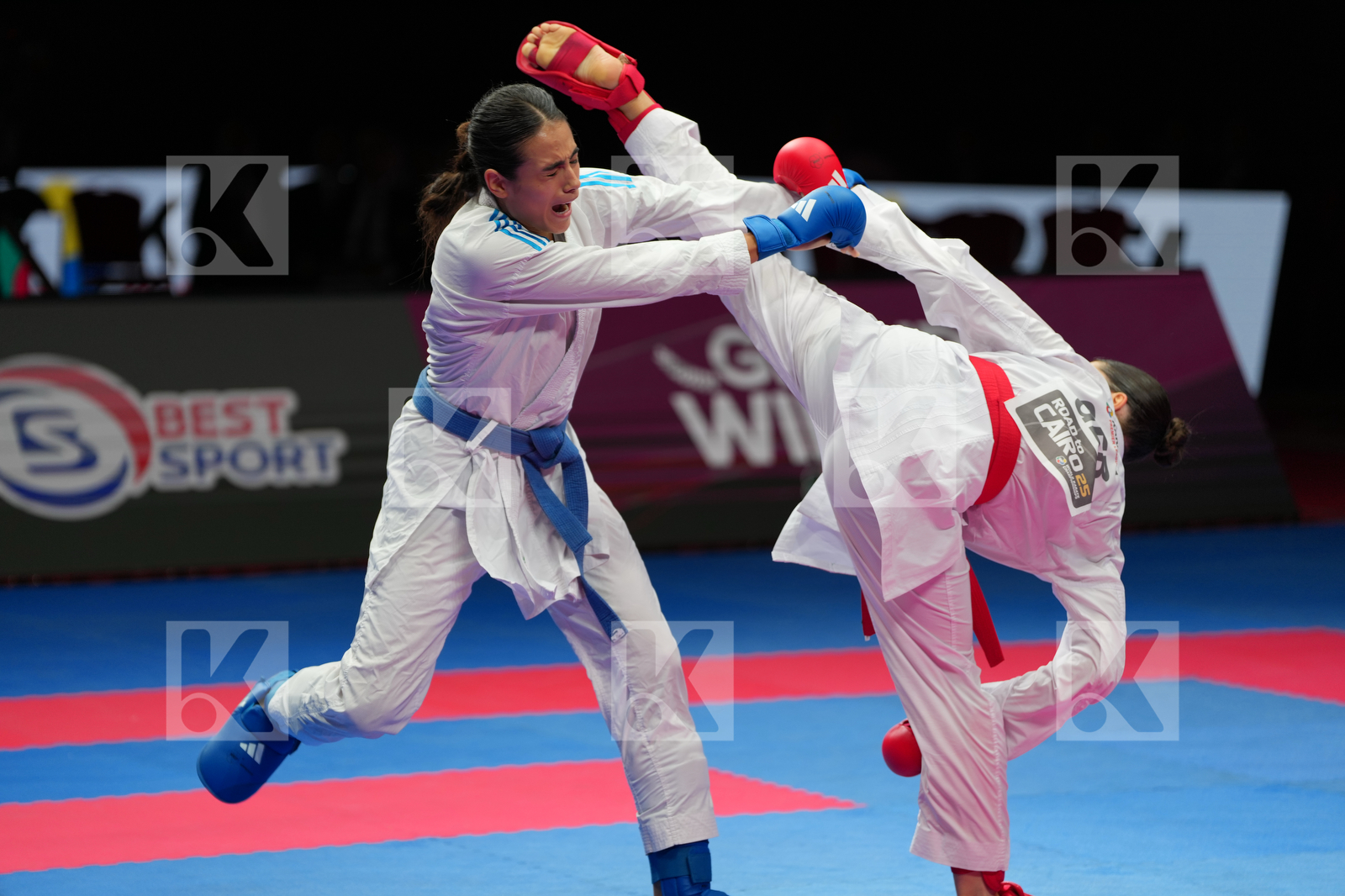 SEMENENKO ANASTASIIA (GERMANY) vs RODRIGUES BARBARA (BRAZIL) in Female Kumite -61 Kg - Final Bout
