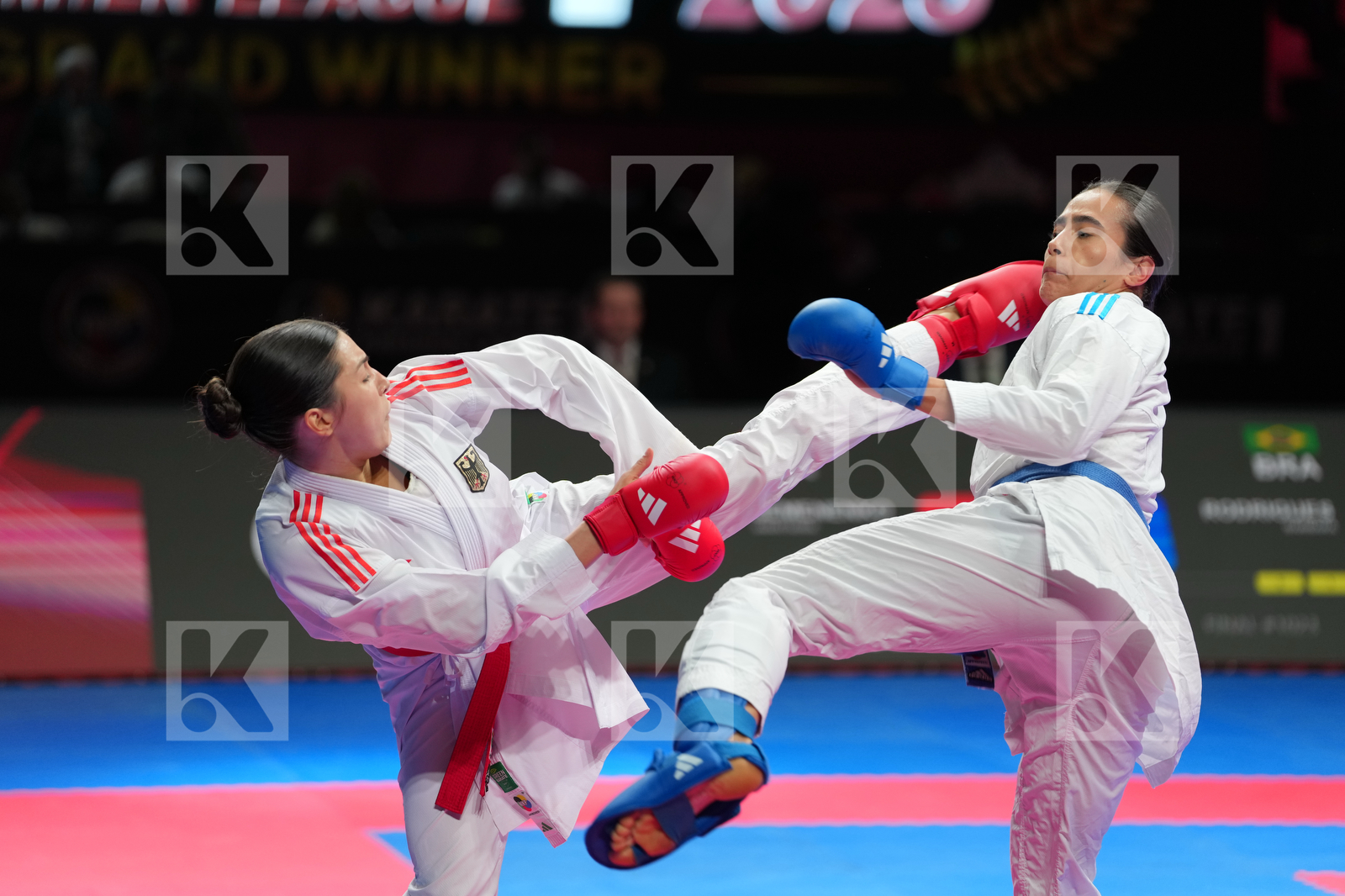 SEMENENKO ANASTASIIA (GERMANY) vs RODRIGUES BARBARA (BRAZIL) in Female Kumite -61 Kg - Final Bout