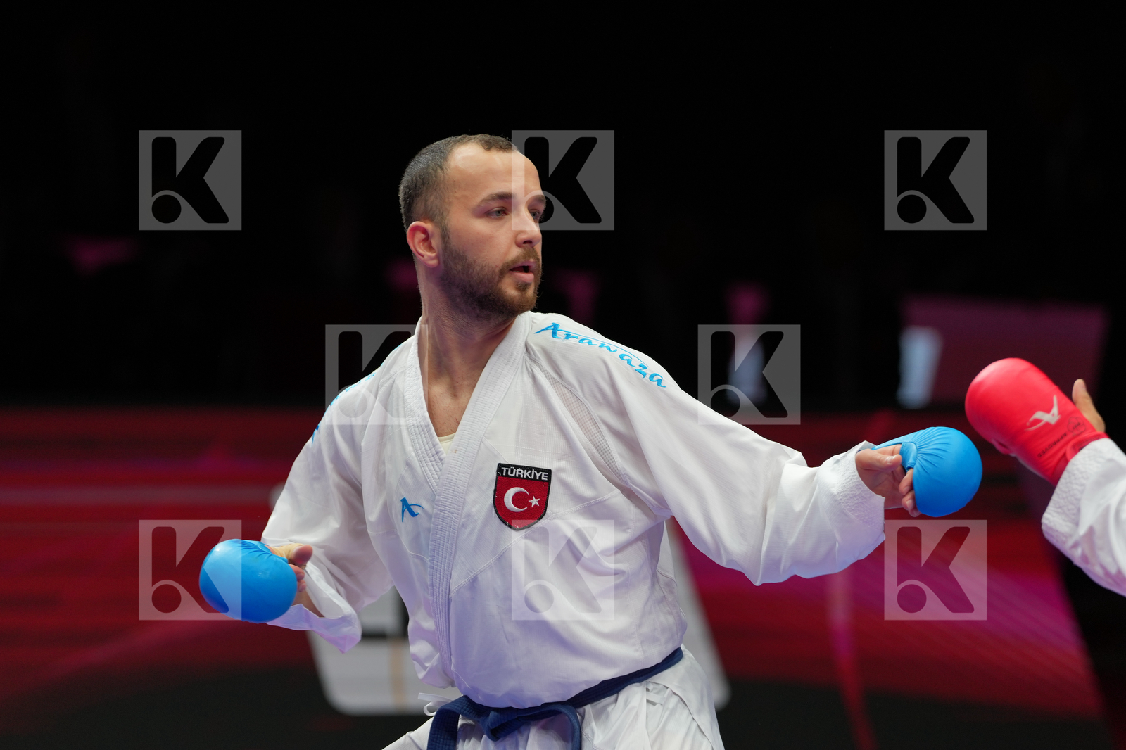 SAM HAMZA (MOROCCO) vs ARSLAN HASAN (TURKIYE) in Male Kumite -84 Kg - Bronze Bout