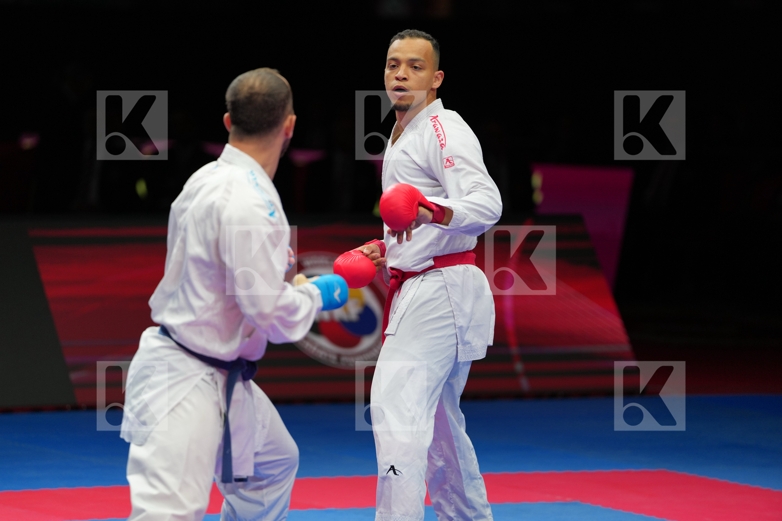 SAM HAMZA (MOROCCO) vs ARSLAN HASAN (TURKIYE) in Male Kumite -84 Kg - Bronze Bout