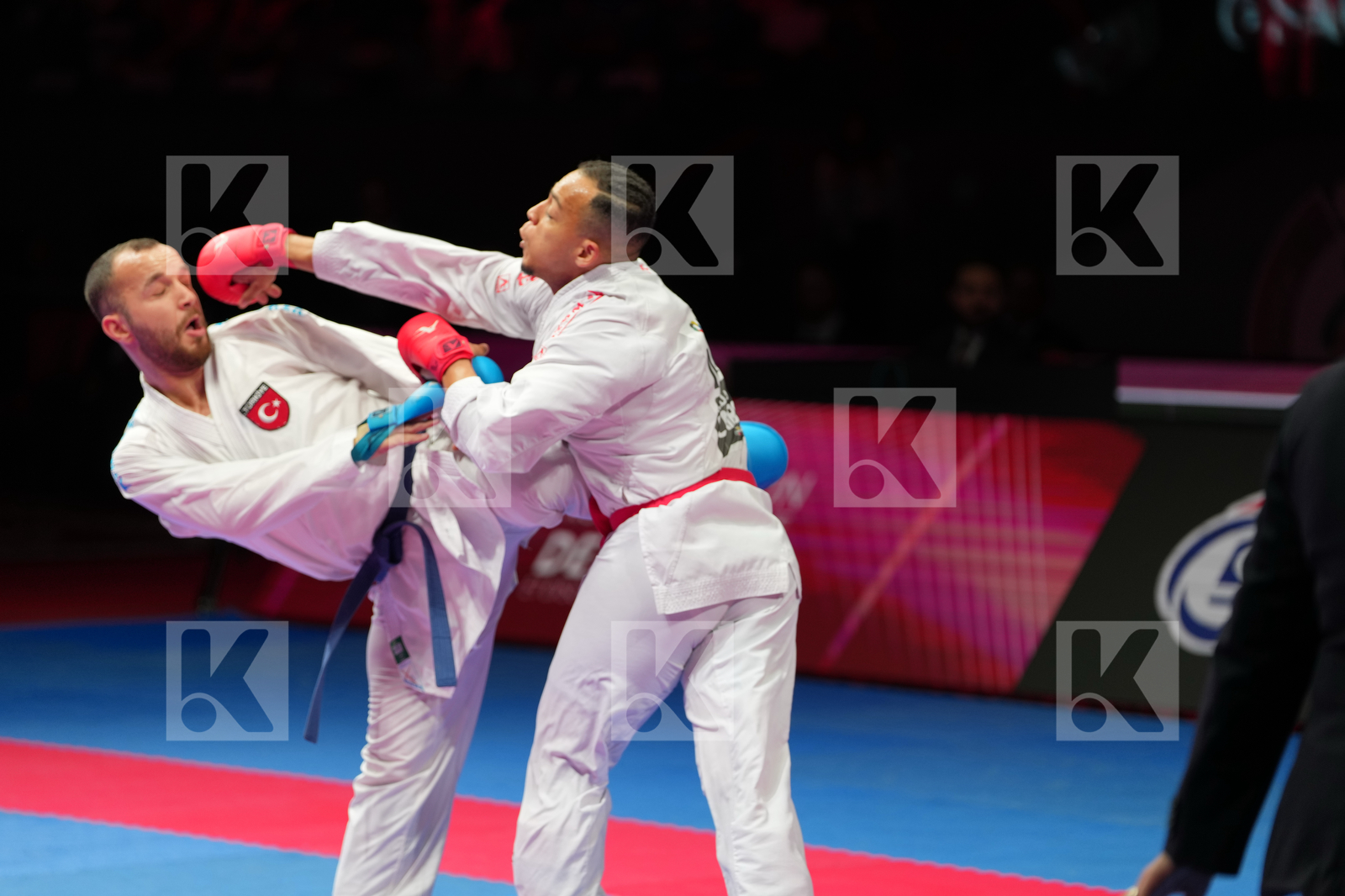 SAM HAMZA (MOROCCO) vs ARSLAN HASAN (TURKIYE) in Male Kumite -84 Kg - Bronze Bout