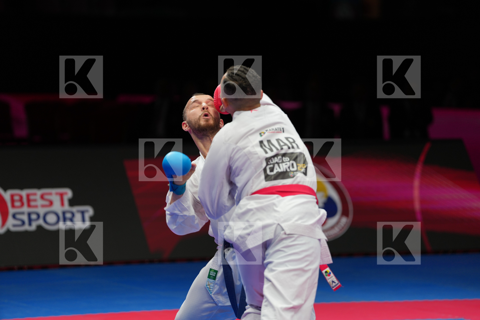 SAM HAMZA (MOROCCO) vs ARSLAN HASAN (TURKIYE) in Male Kumite -84 Kg - Bronze Bout