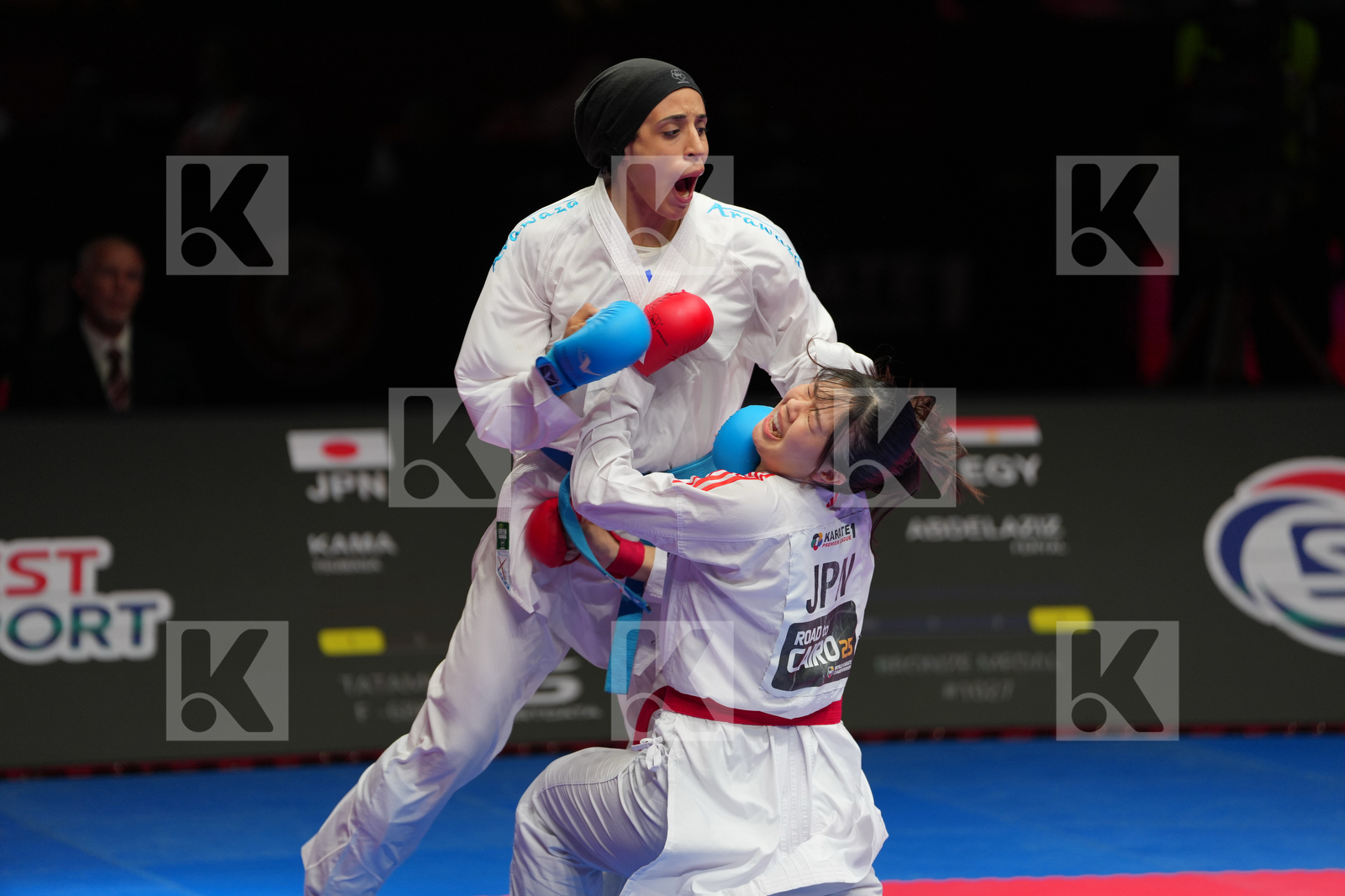 KAMA TSUBASA (JAPAN) vs ABDELAZIZ FERYAL (EGYPT) in Female Kumite -68 Kg - Bronze Bout